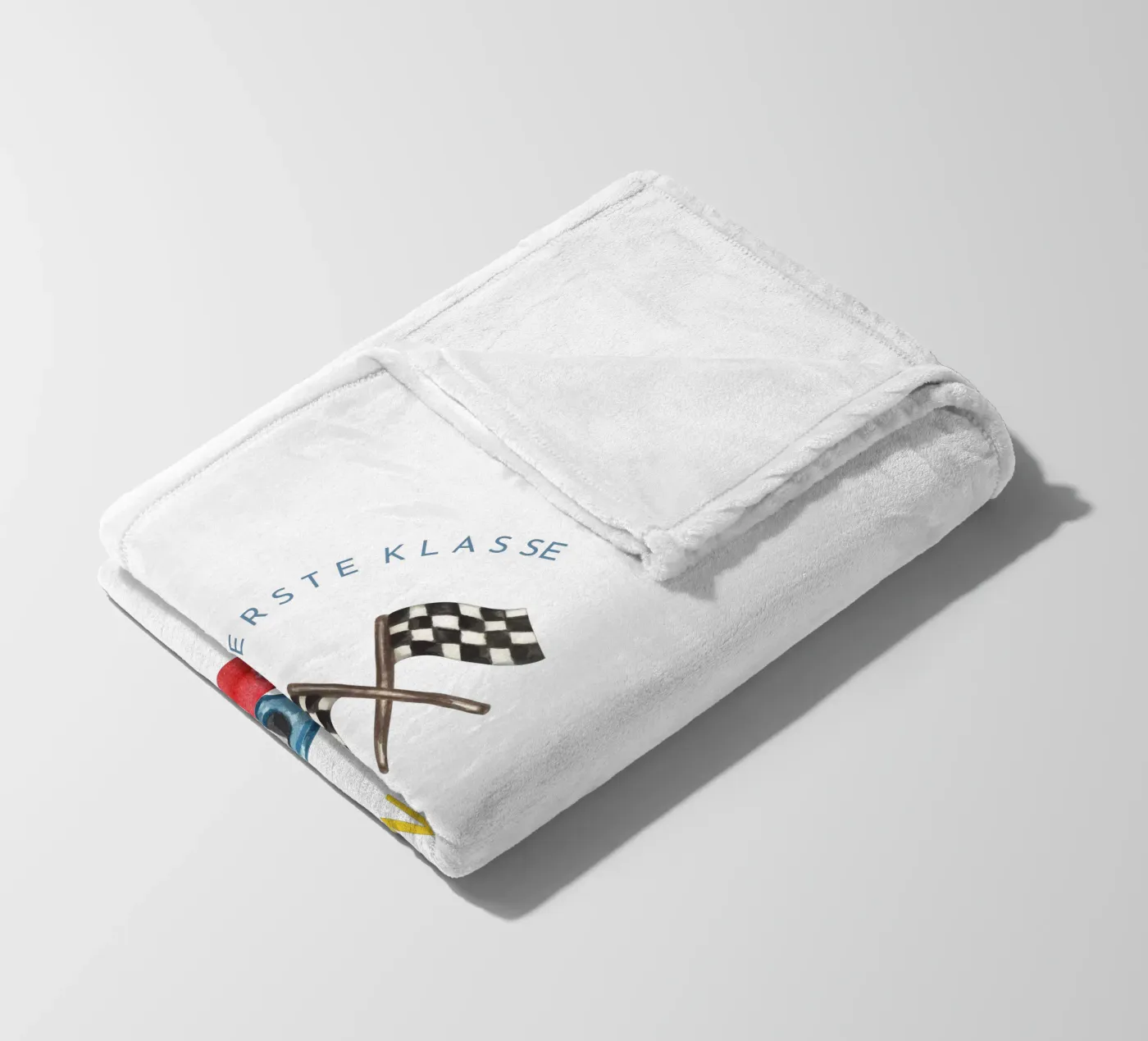 Rennauto fleecedeken van Kartenliebe