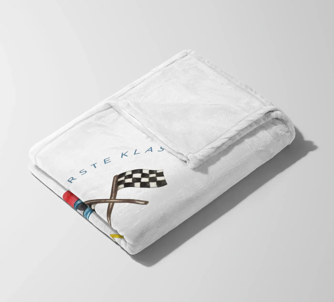 Rennauto fleecedeken van Kartenliebe