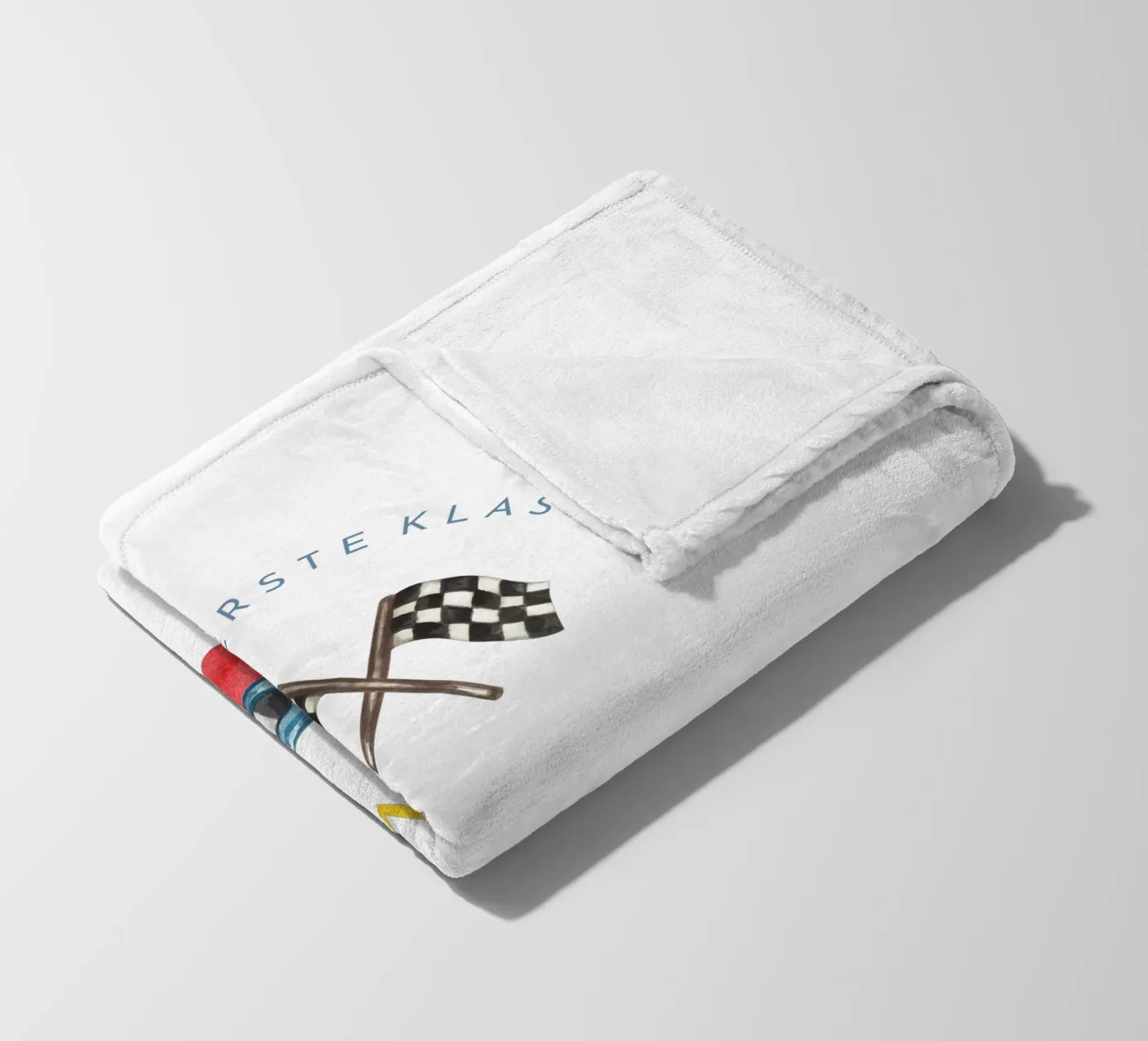 Rennauto fleecedeken van Kartenliebe