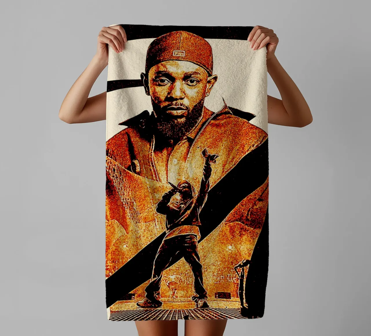 kendrick lamar action 1 towel by music soul
