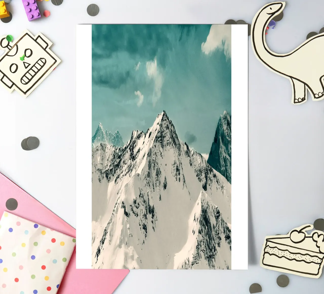 Snow Peak stickervel van Nadjaa