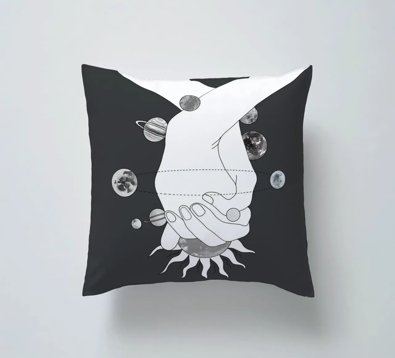 Everything Revolves Around Us II cuscino da Nadjaa