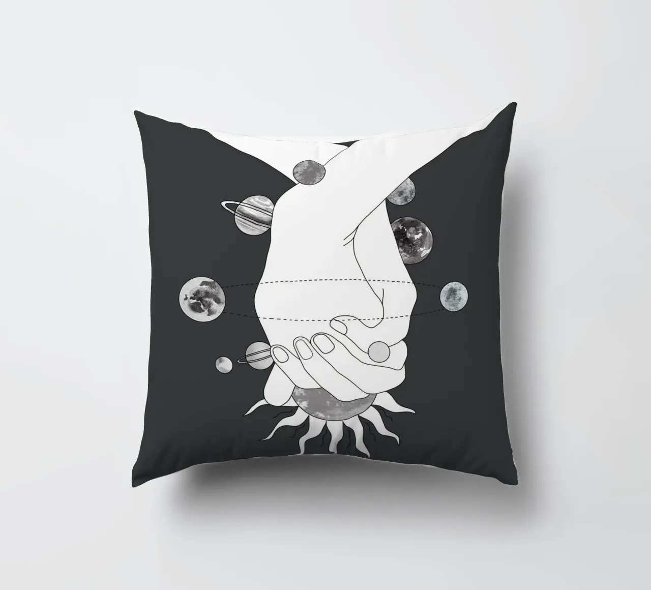 Everything Revolves Around Us II cuscino da Nadjaa