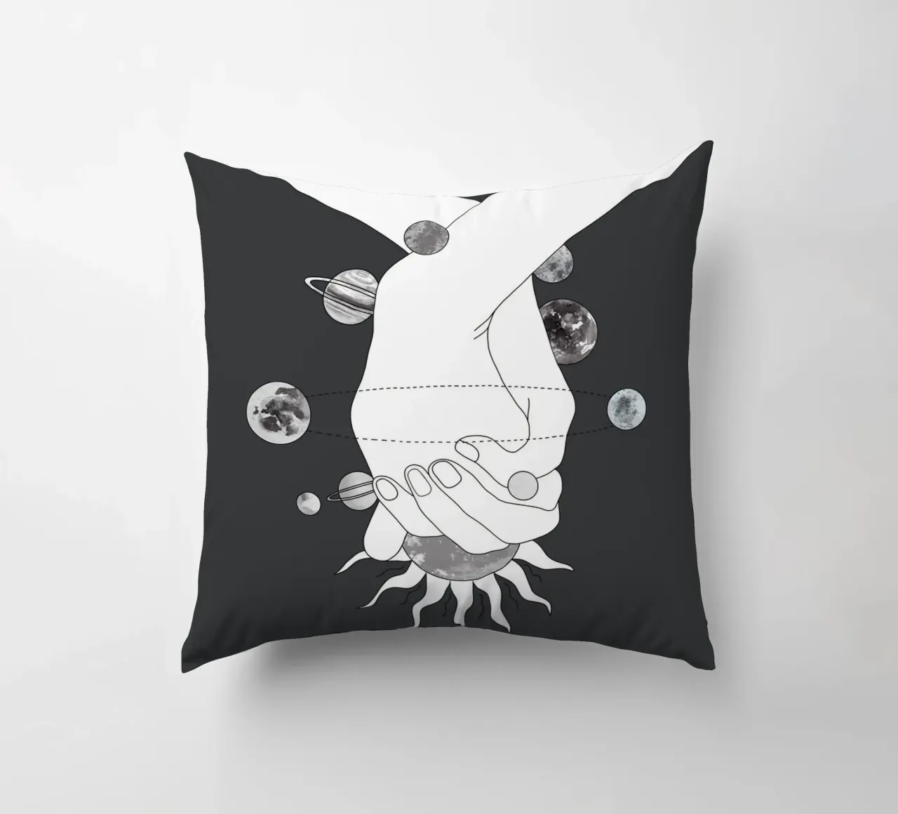 Everything Revolves Around Us II cuscino da Nadjaa