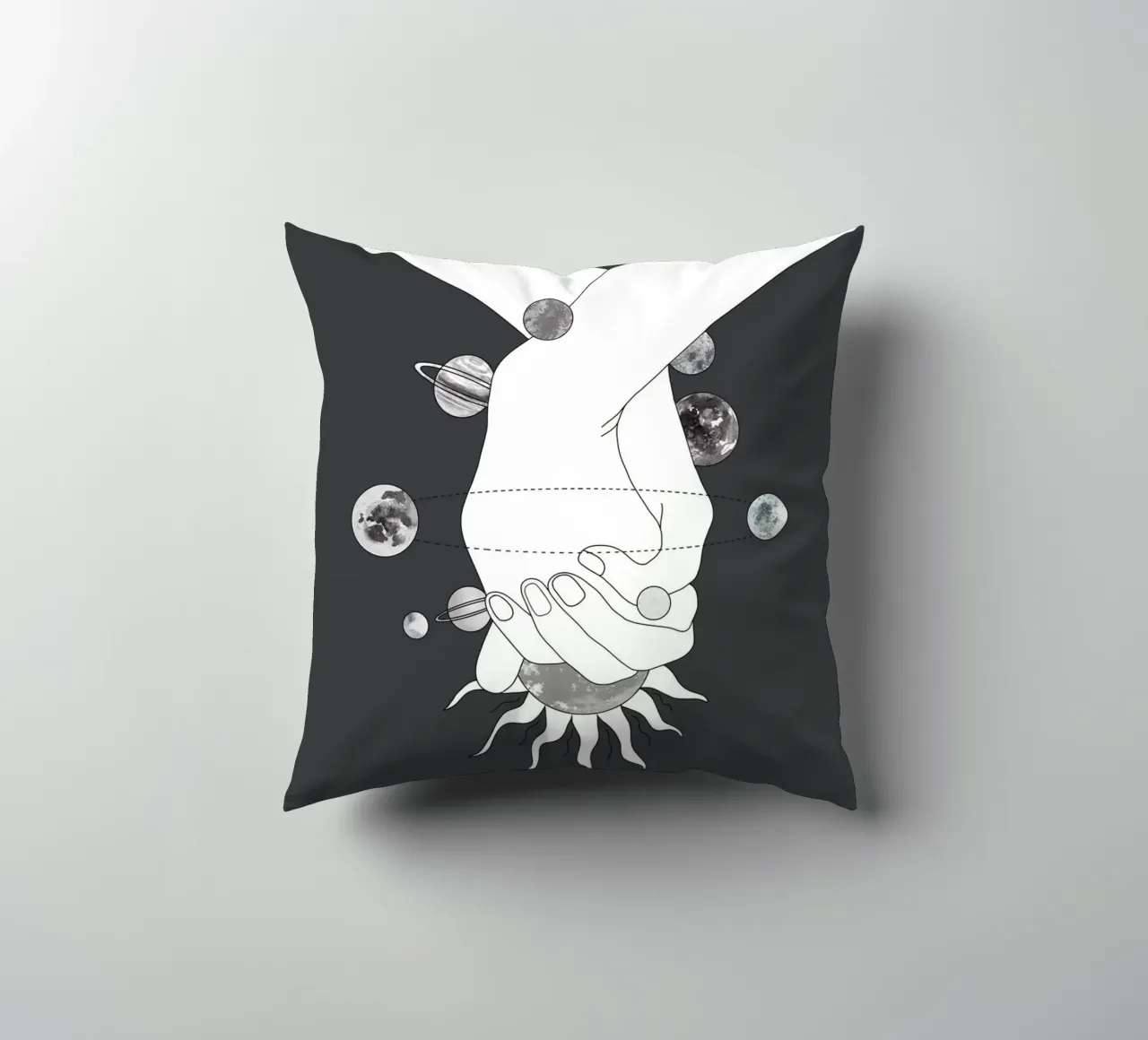 Everything Revolves Around Us II cuscino da Nadjaa