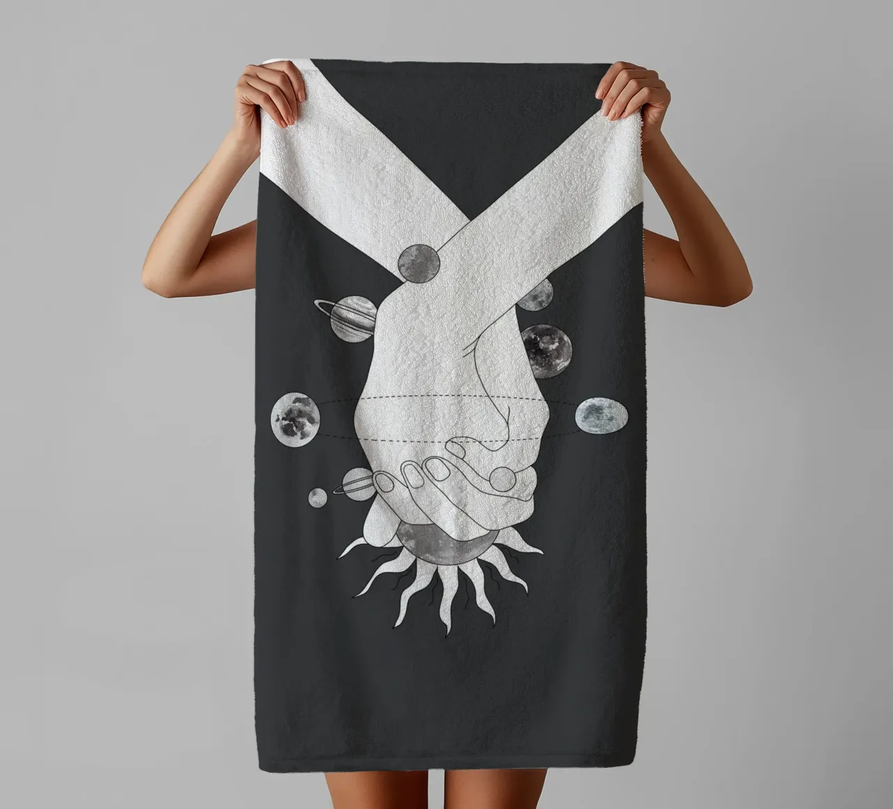 Everything Revolves Around Us II asciugamano da bagno da Nadjaa