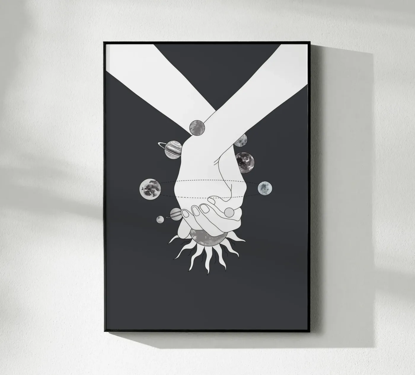 Everything Revolves Around Us II Acryl-Glas von Nadjaa