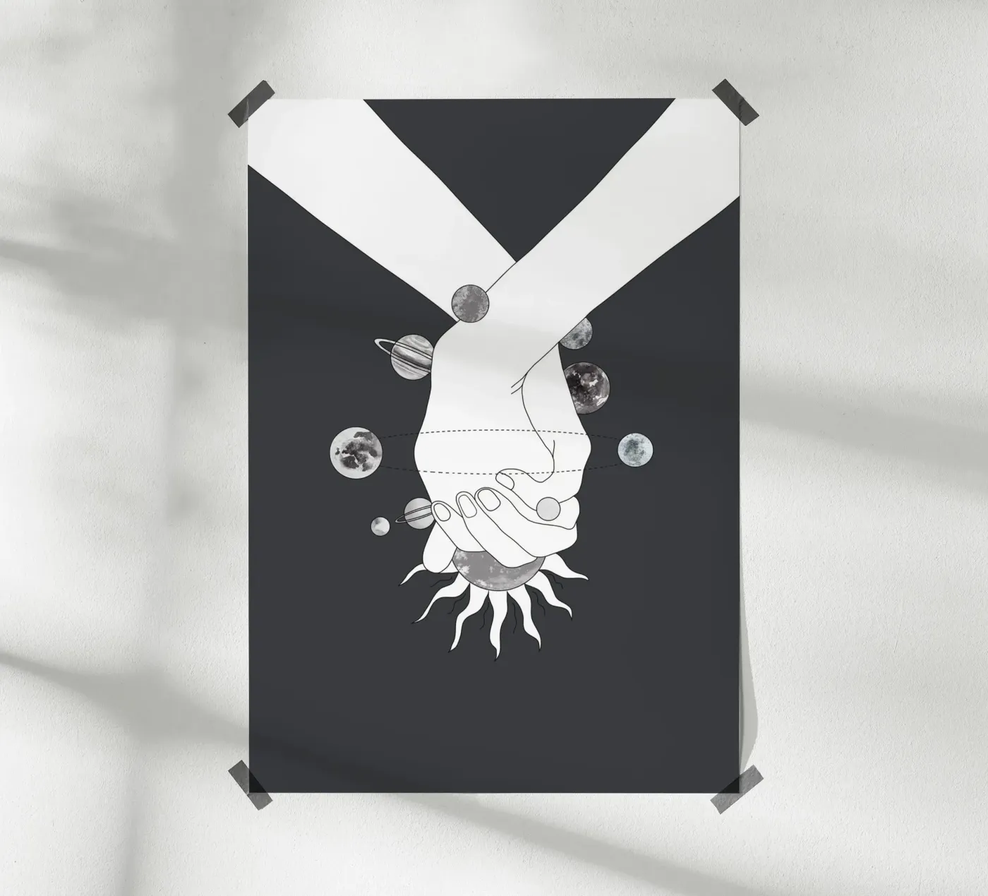 Everything Revolves Around Us II Poster von Nadjaa