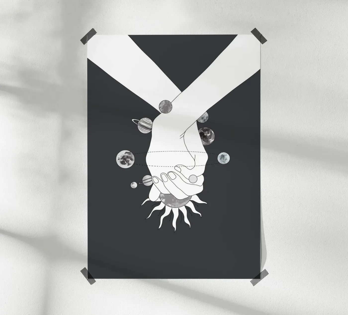 Everything Revolves Around Us II poster by Nadjaa