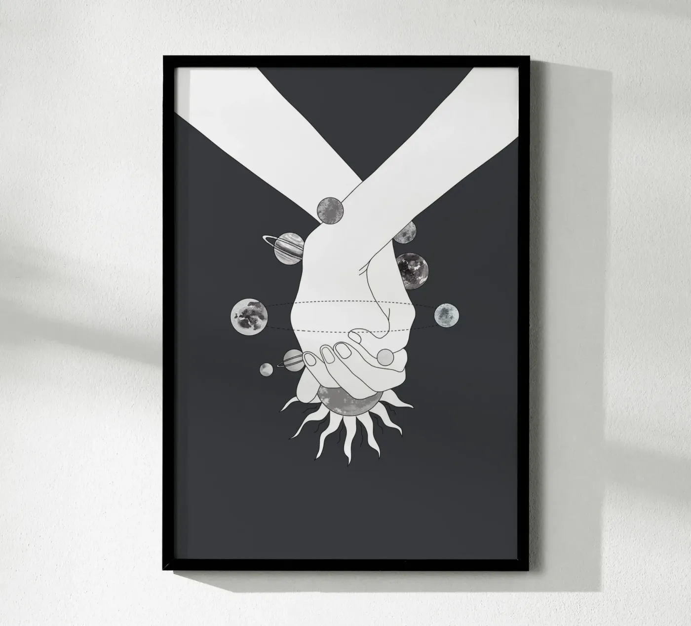 Everything Revolves Around Us II Poster von Nadjaa