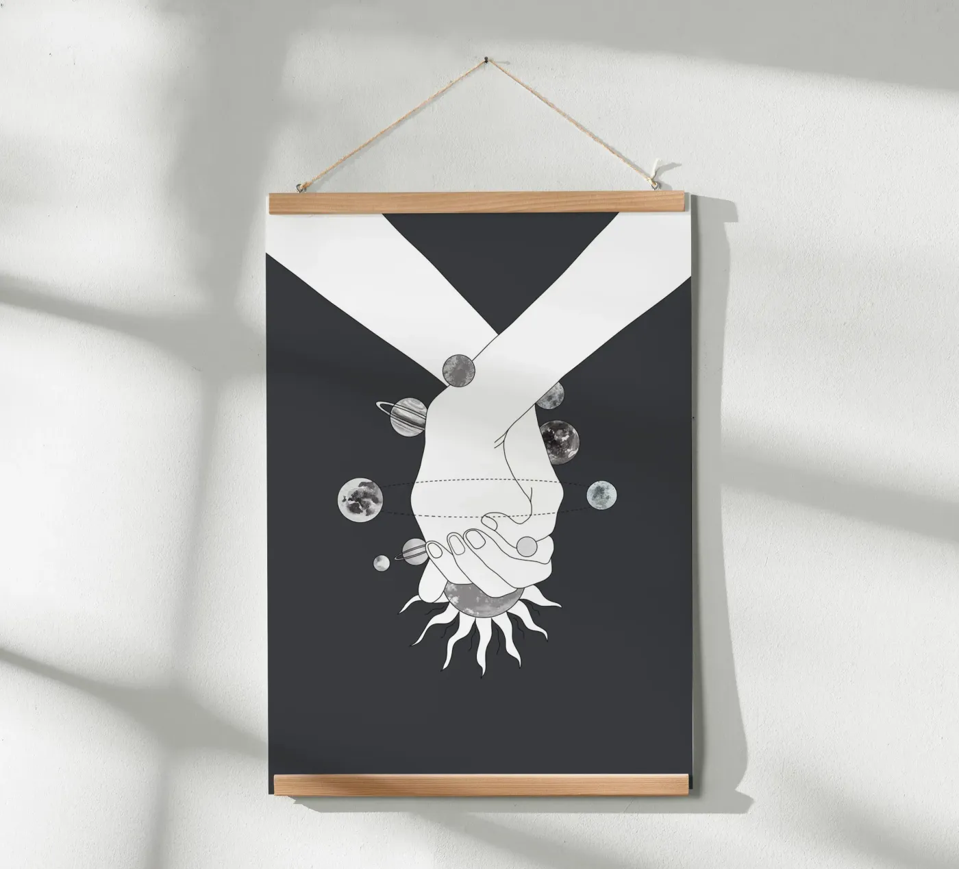 Everything Revolves Around Us II poster by Nadjaa