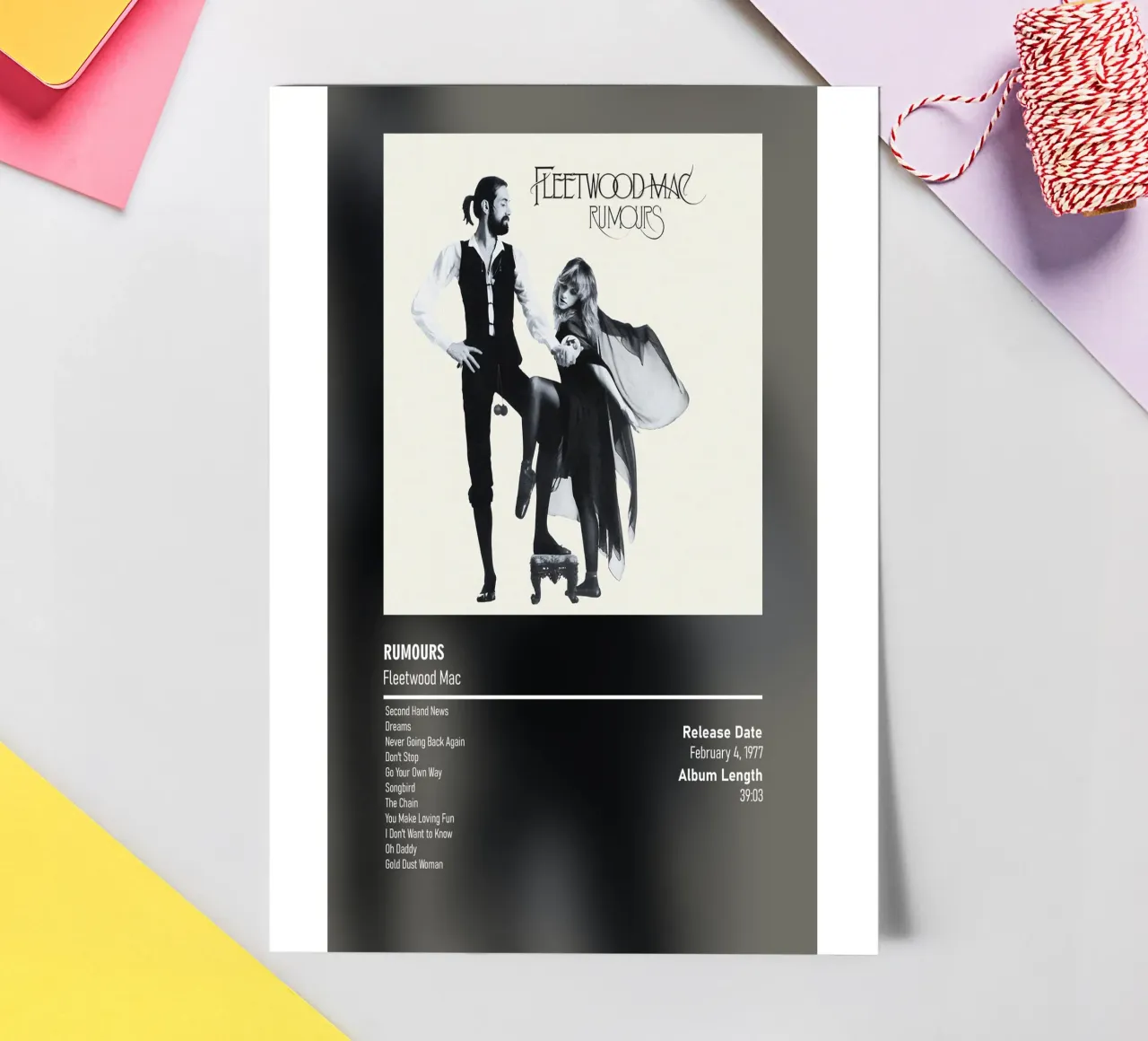 Rumours (1977) by Fleetwood Mac sticker sheet by DGUnder