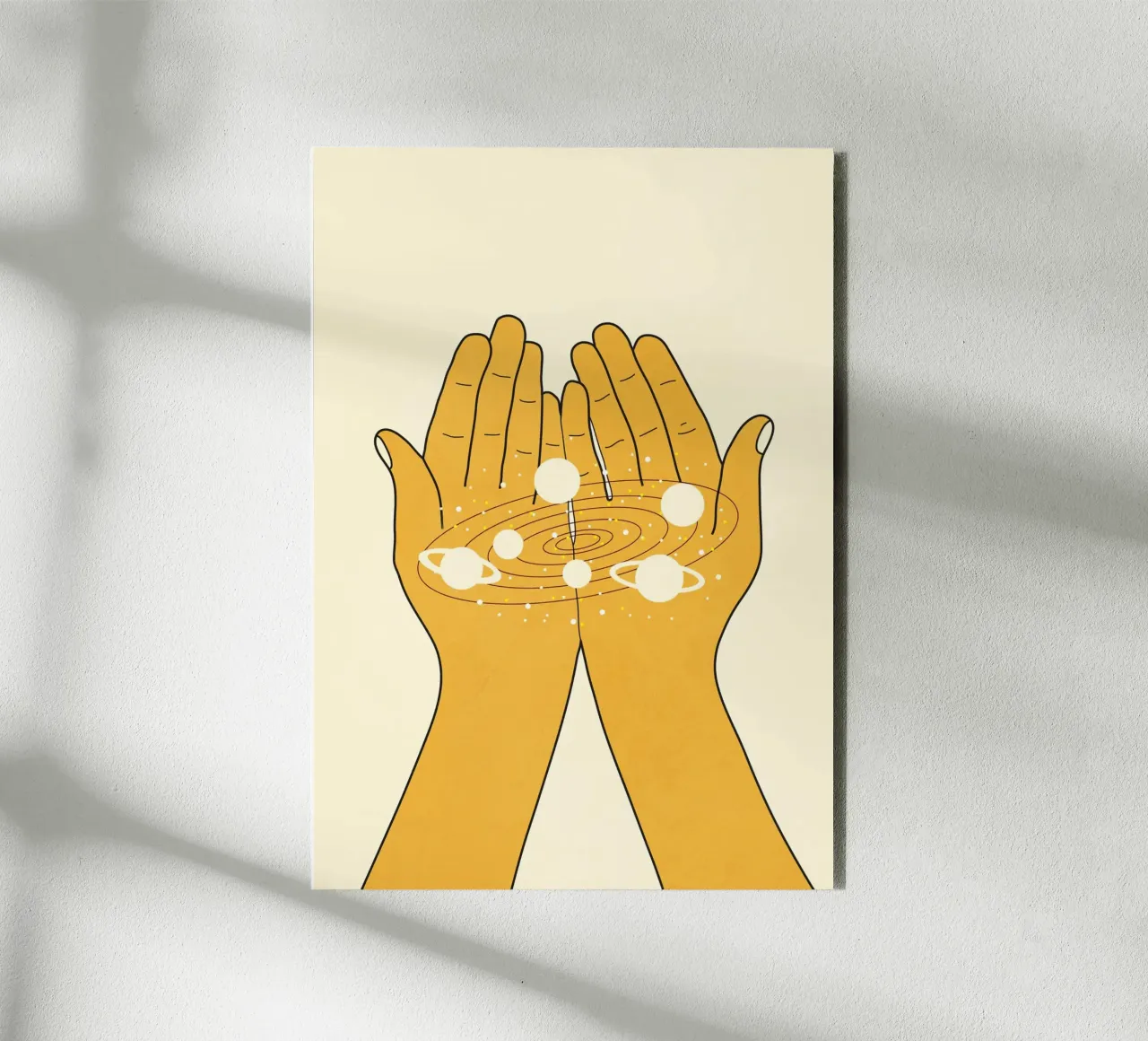 Universe in My Hands alluminio dibond da Nadjaa