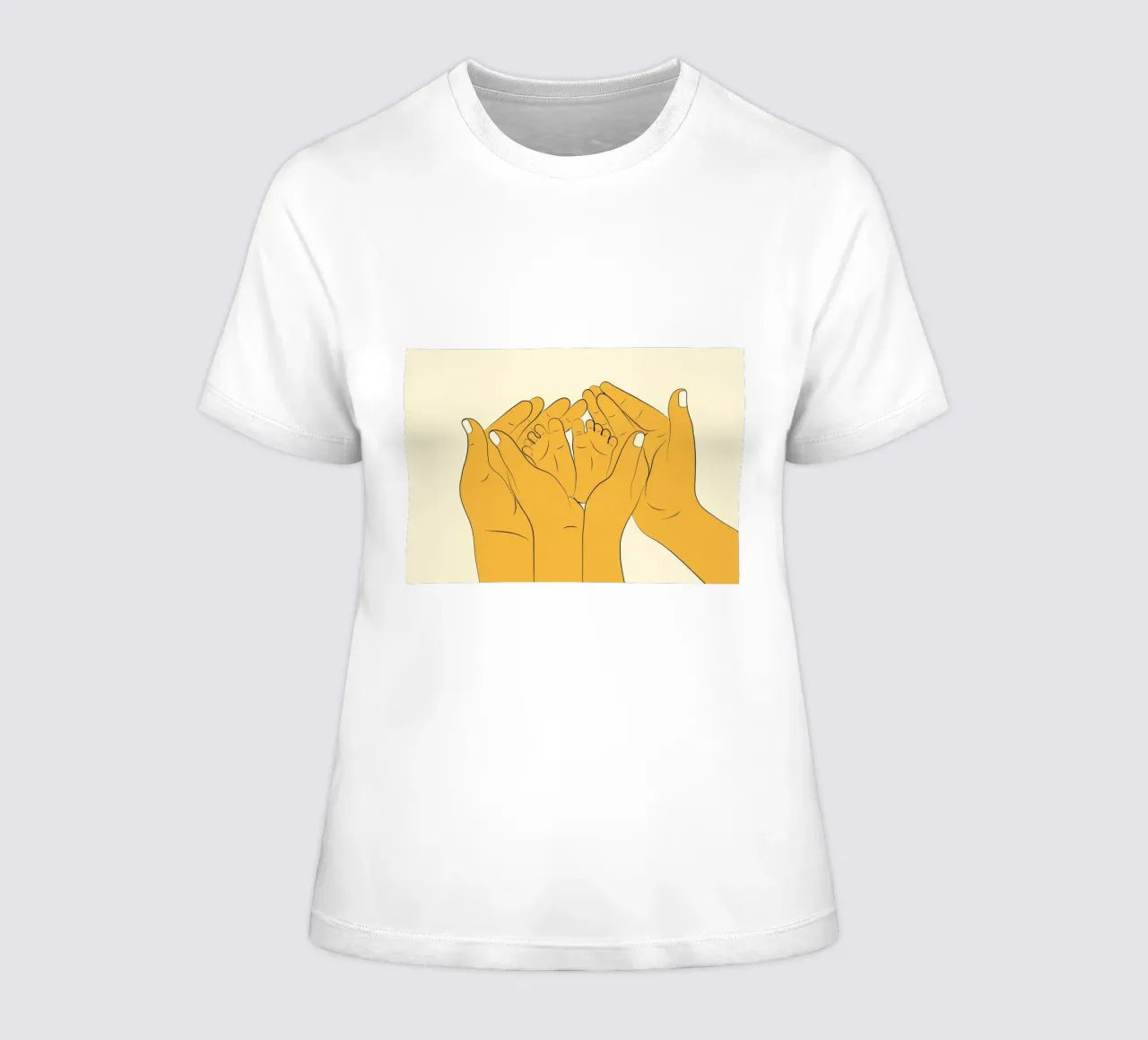 Embrace of Love I women's fitted t-shirt by Nadjaa