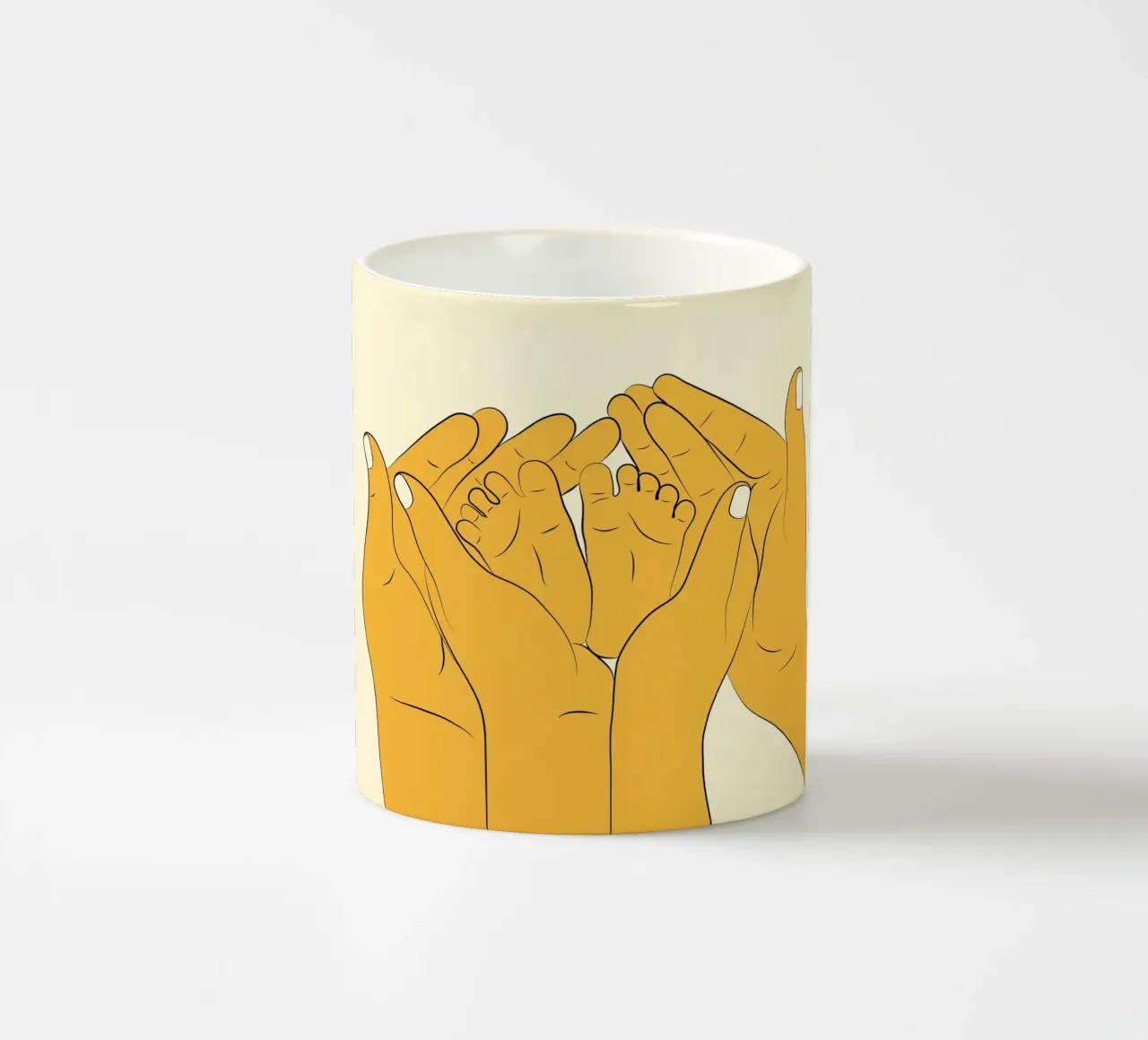 Embrace of Love I tazza in ceramica da Nadjaa