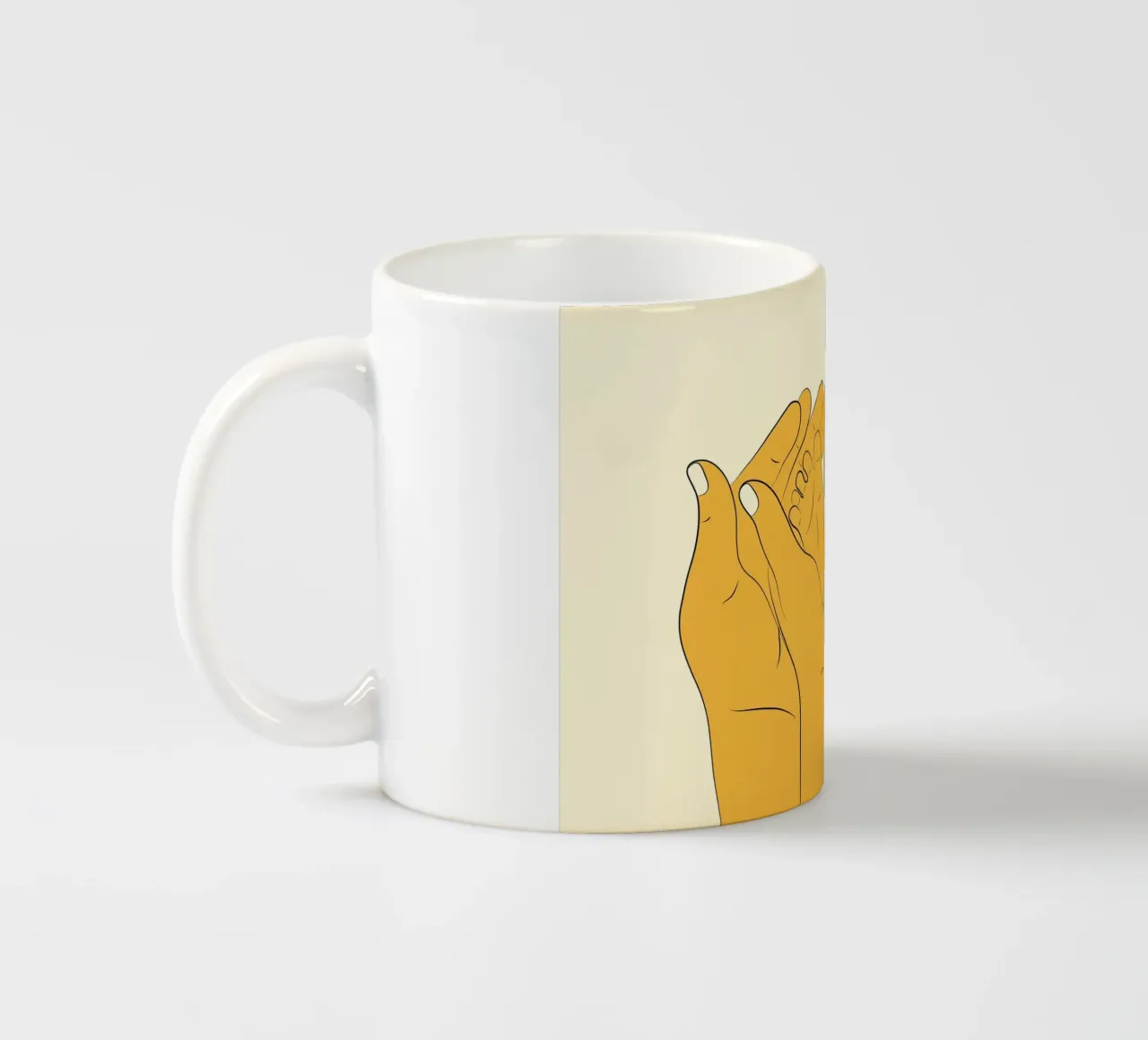 Embrace of Love I tazza in ceramica da Nadjaa