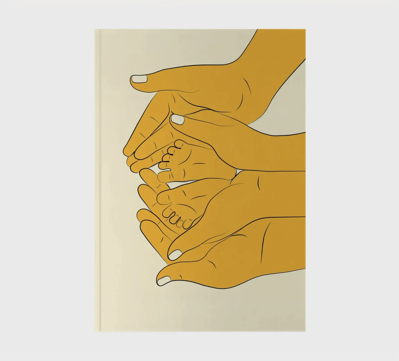 Embrace of Love I notebook by Nadjaa