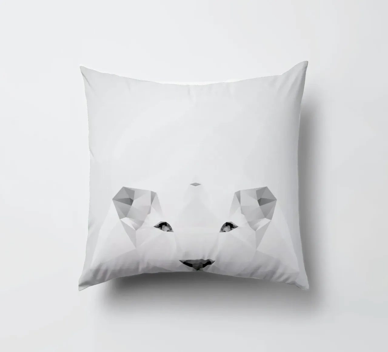 Geo White Lion cuscino da Three Of The Possessed