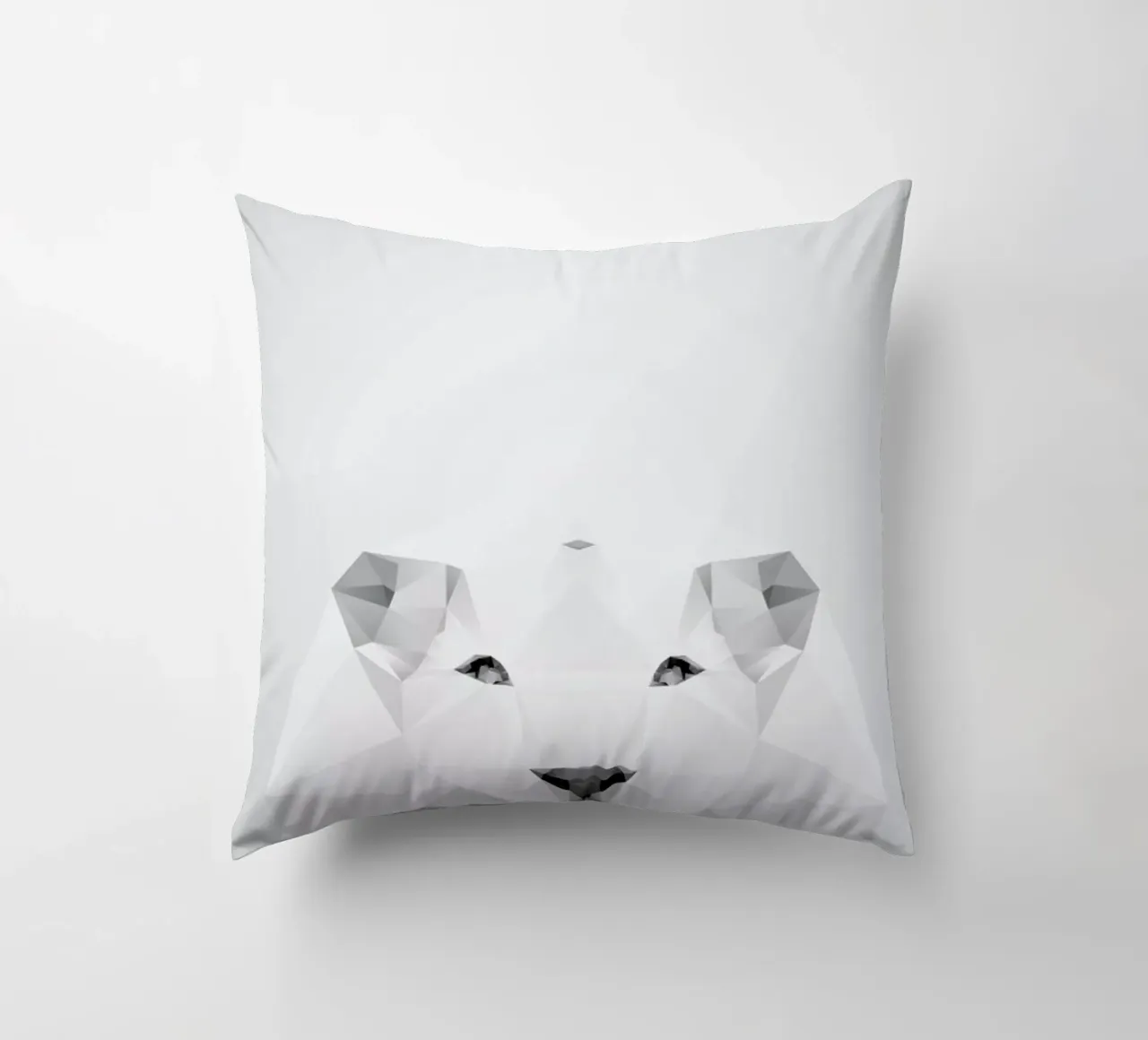 Geo White Lion cuscino da Three Of The Possessed