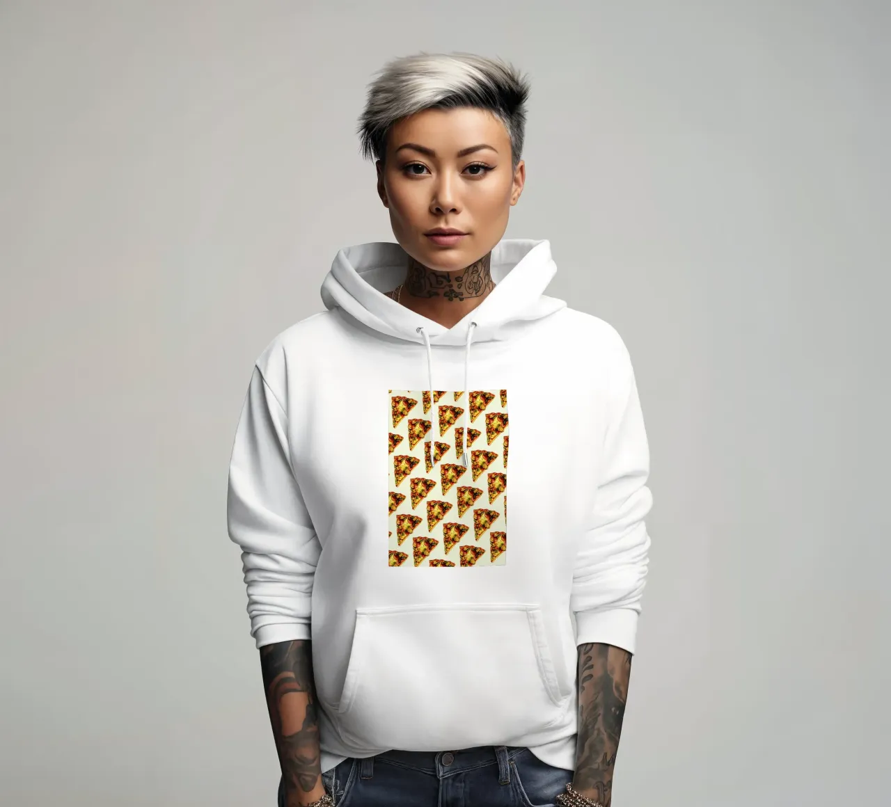 Pizza Pattern sudadera con capucha de Kelly Gilleran