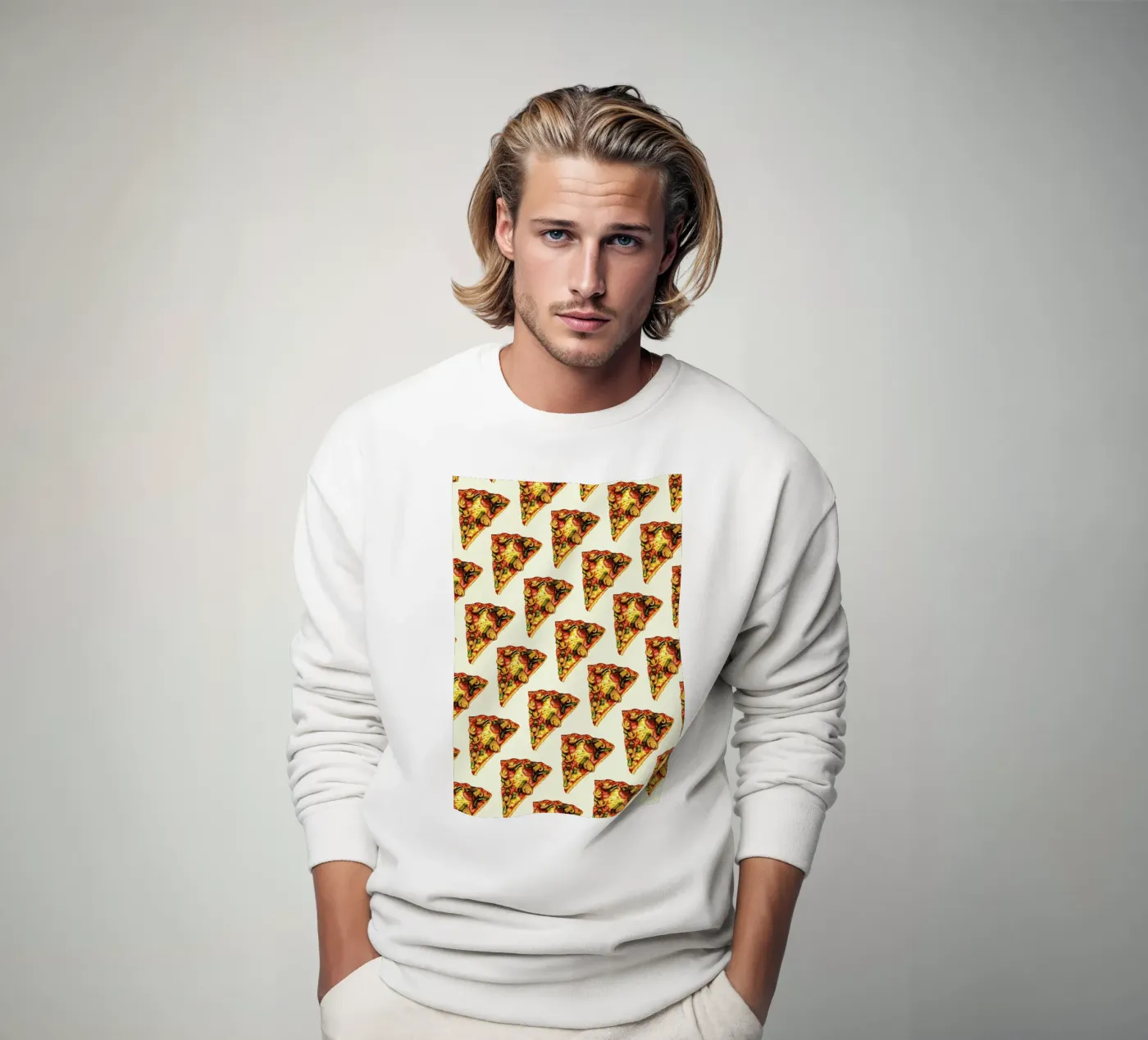 Pizza Pattern sweat de Kelly Gilleran