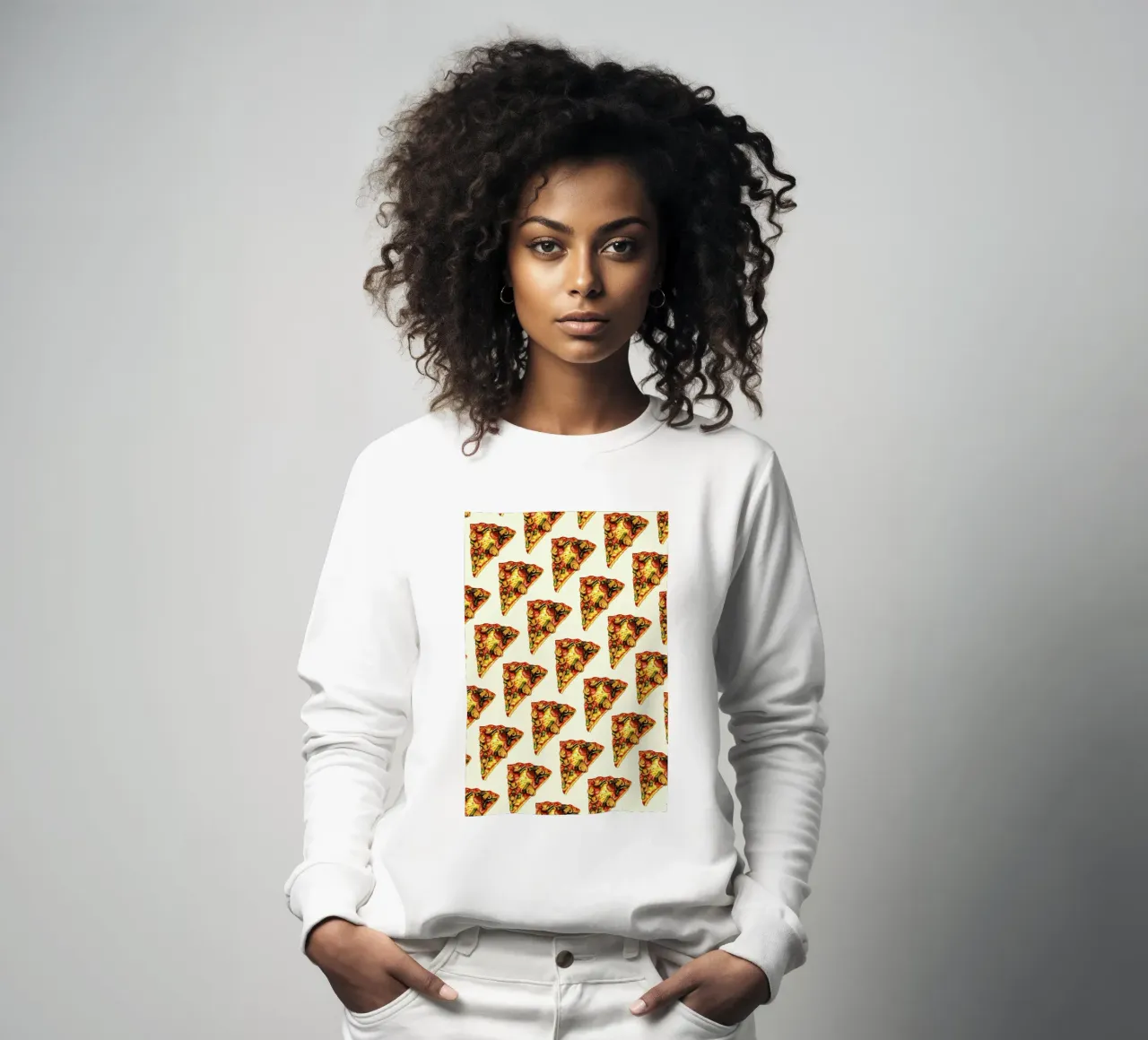 Pizza Pattern felpa da Kelly Gilleran