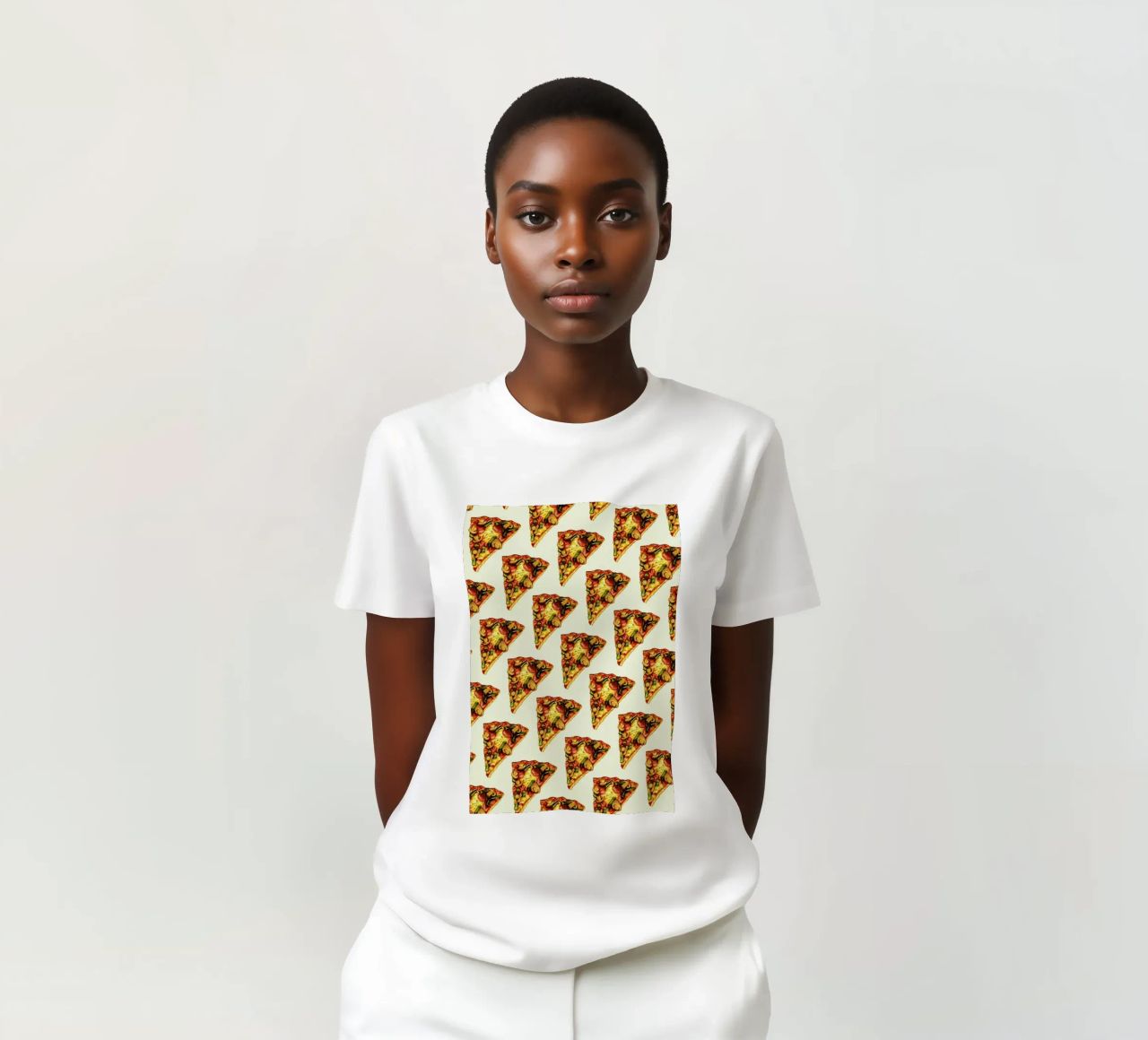 Pizza Pattern t-shirt da Kelly Gilleran