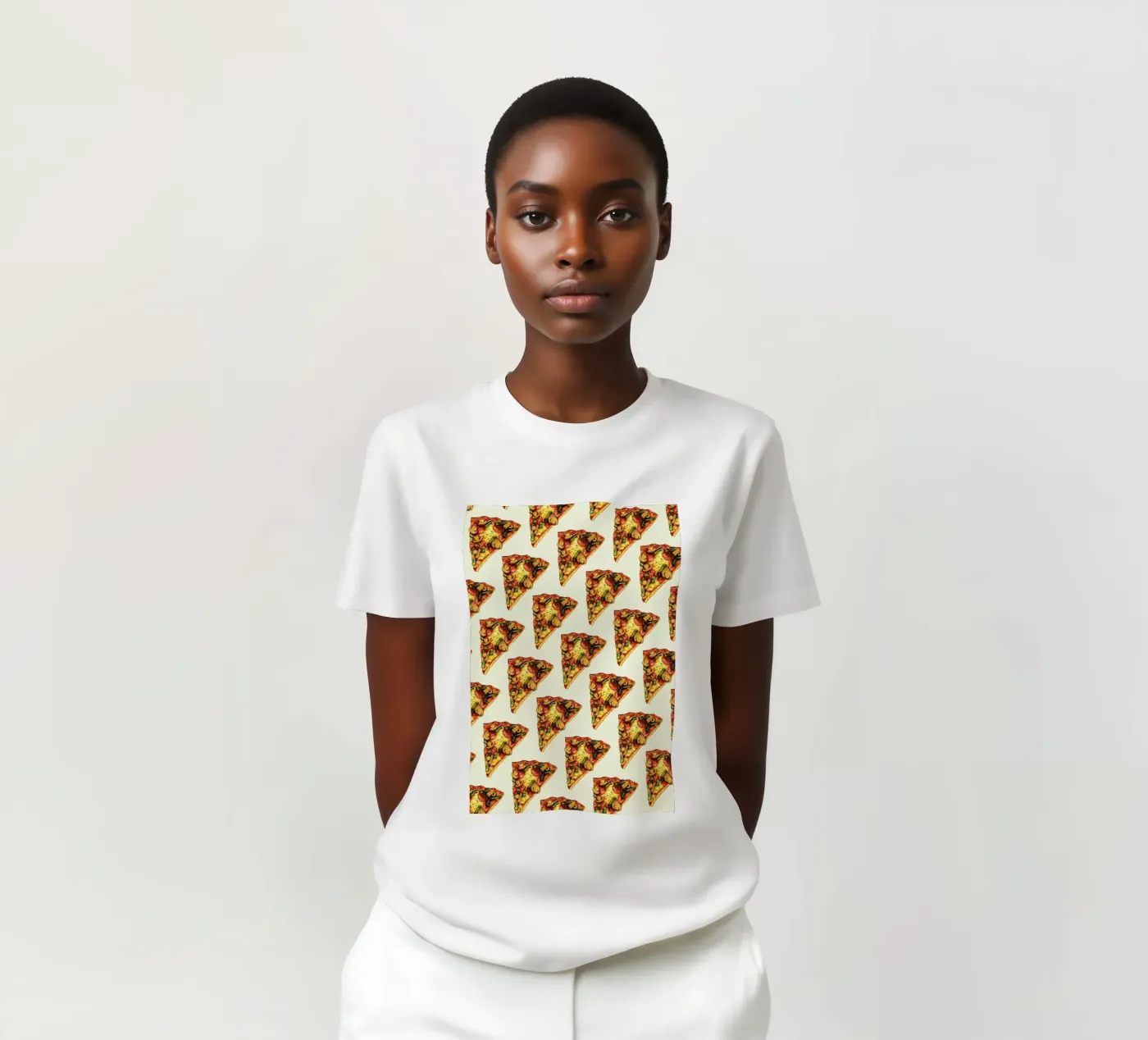 Pizza Pattern t-shirt da Kelly Gilleran