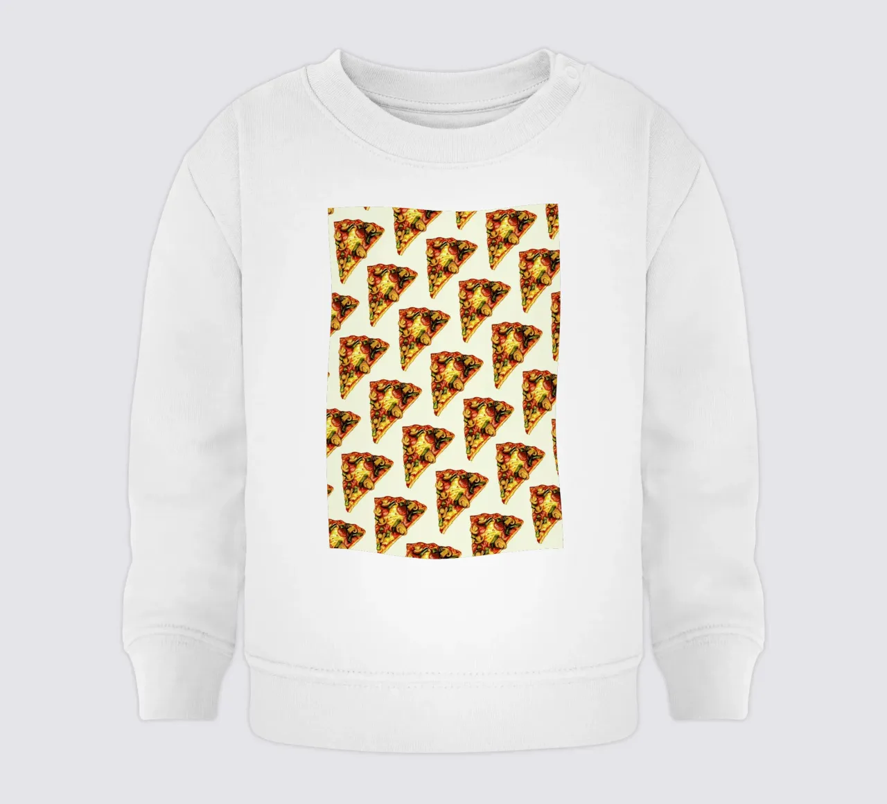 Pizza Pattern felpa neonato da Kelly Gilleran