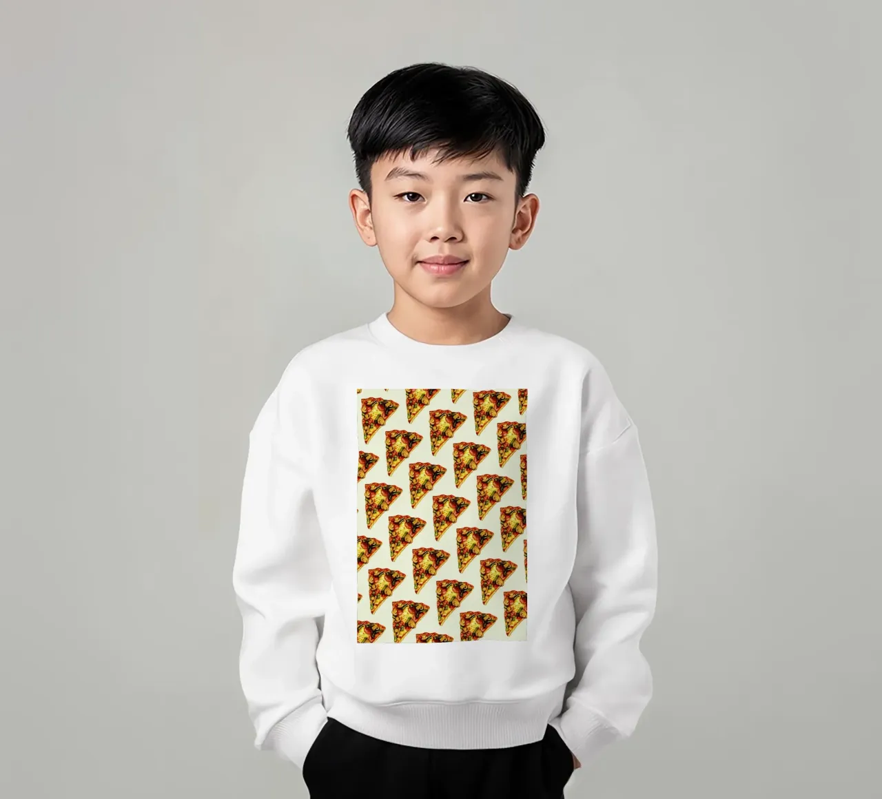 Pizza Pattern sudadera para niño de Kelly Gilleran