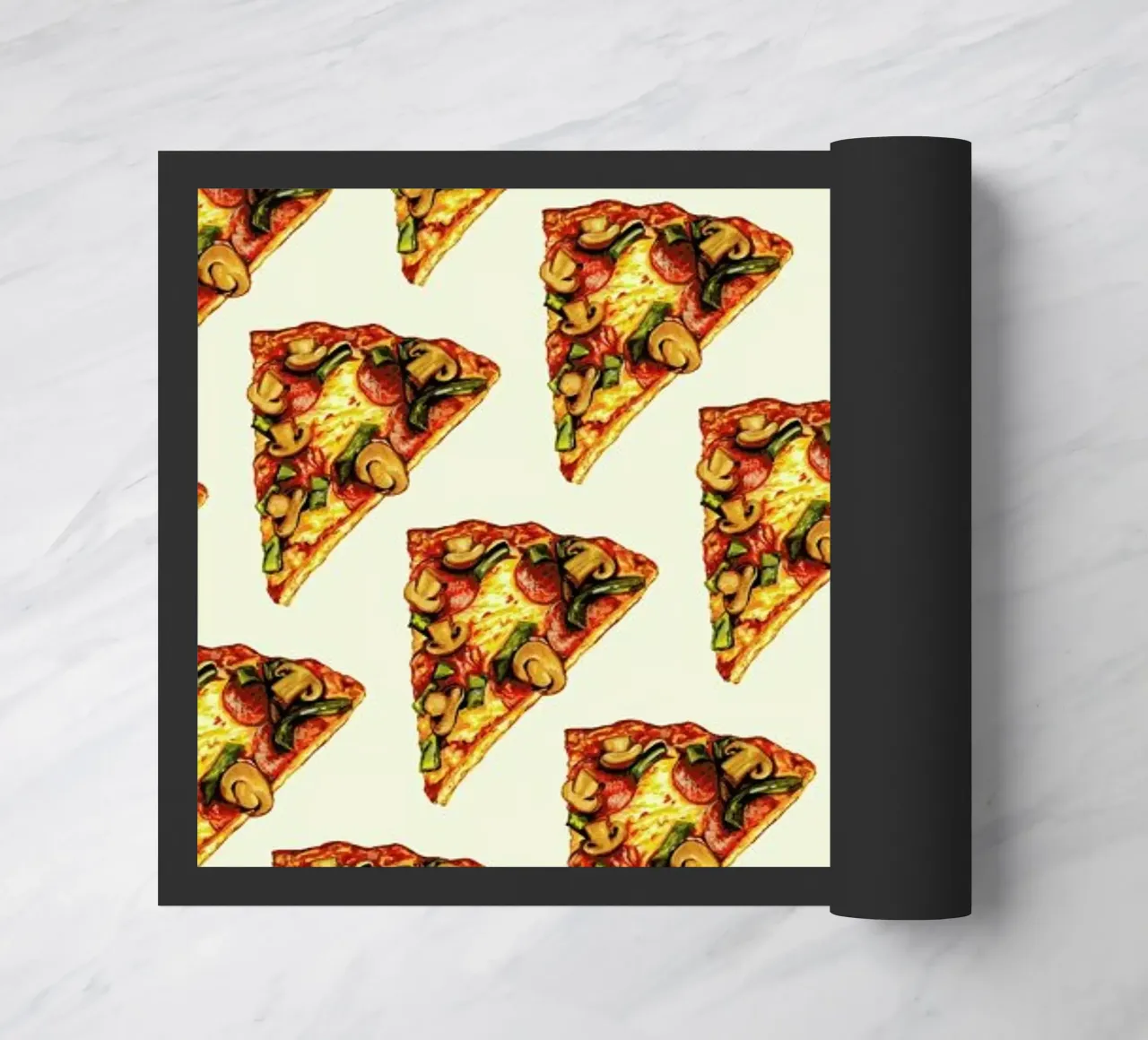 Pizza Pattern Fußmatte von Kelly Gilleran