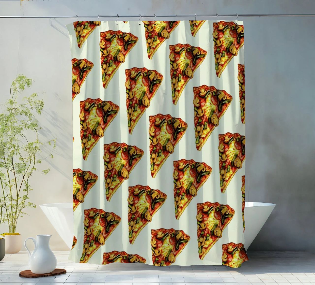 Pizza Pattern tenda da doccia da Kelly Gilleran