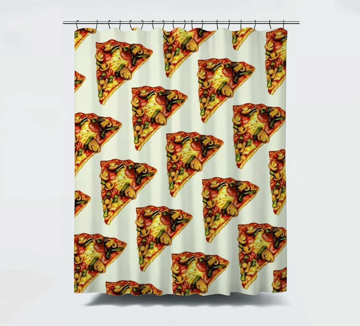 Pizza Pattern Duschvorhang von Kelly Gilleran