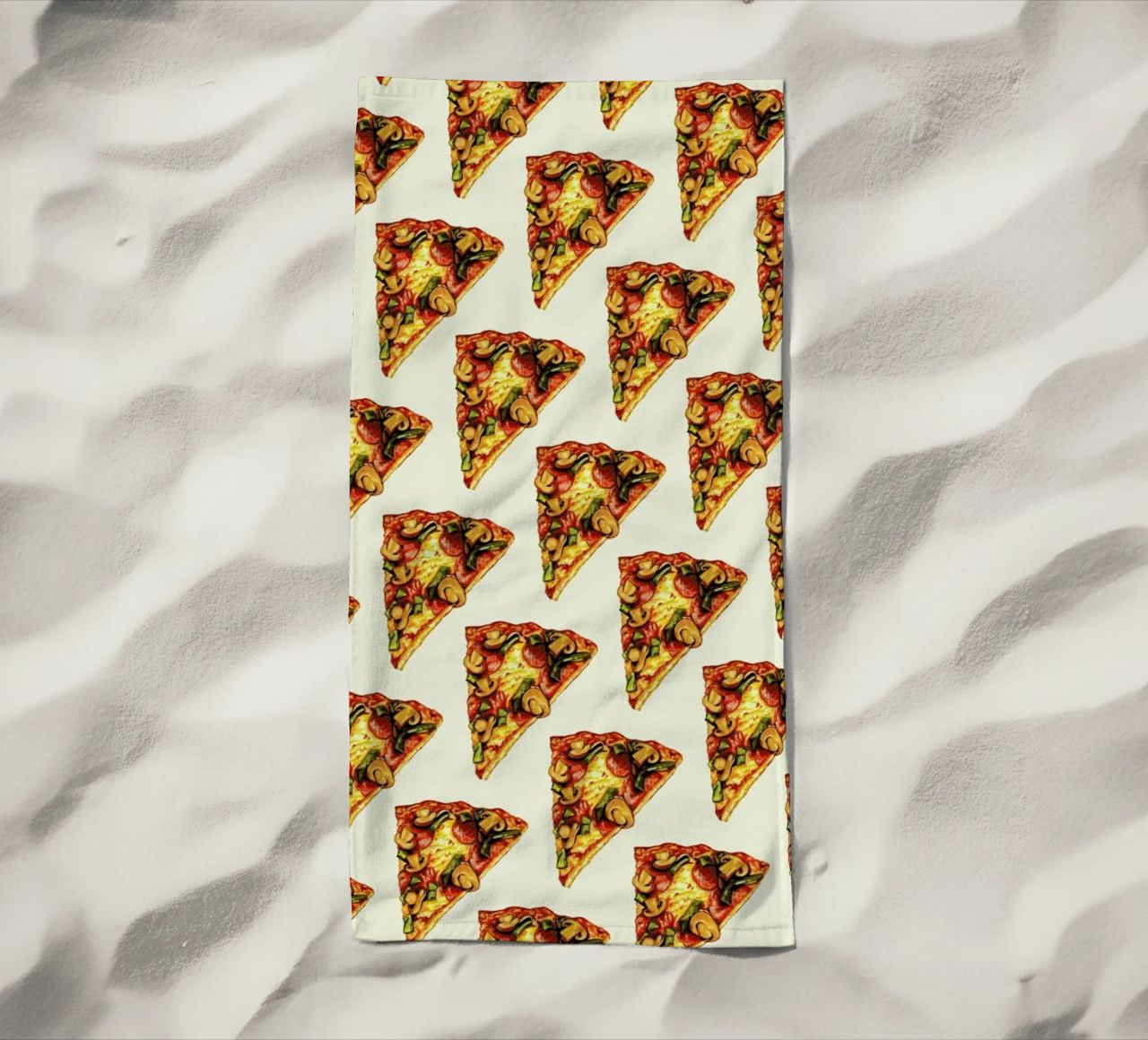 Pizza Pattern telo mare da Kelly Gilleran