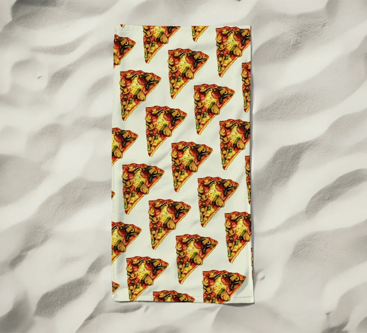 Pizza Pattern telo mare da Kelly Gilleran