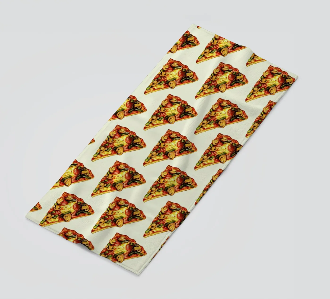 Pizza Pattern strandhanddoek van Kelly Gilleran