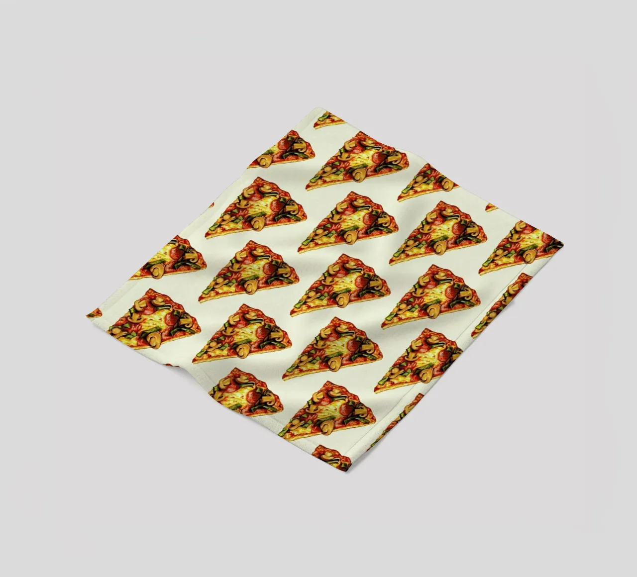 Pizza Pattern fleece blanket by Kelly Gilleran