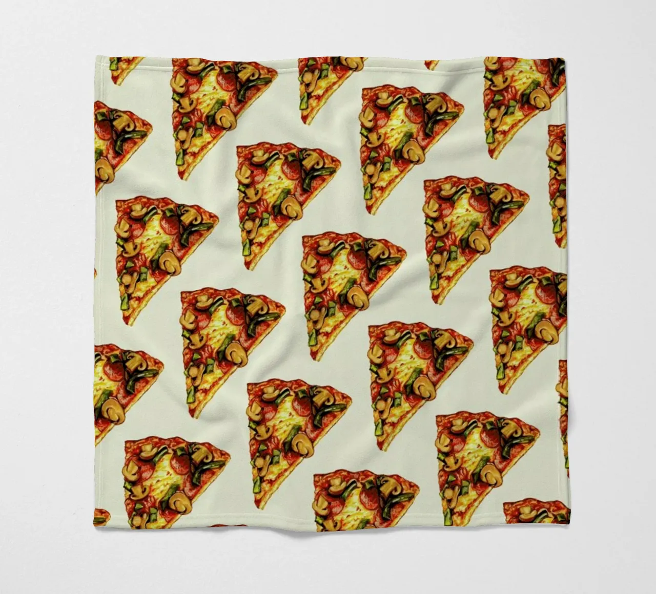 Pizza Pattern fleece blanket by Kelly Gilleran