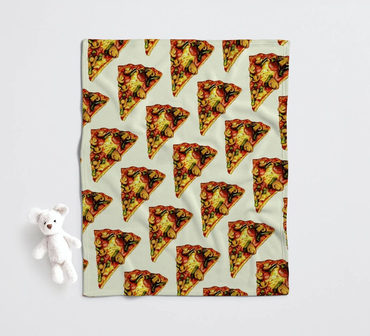 Pizza Pattern coperta in pile da Kelly Gilleran