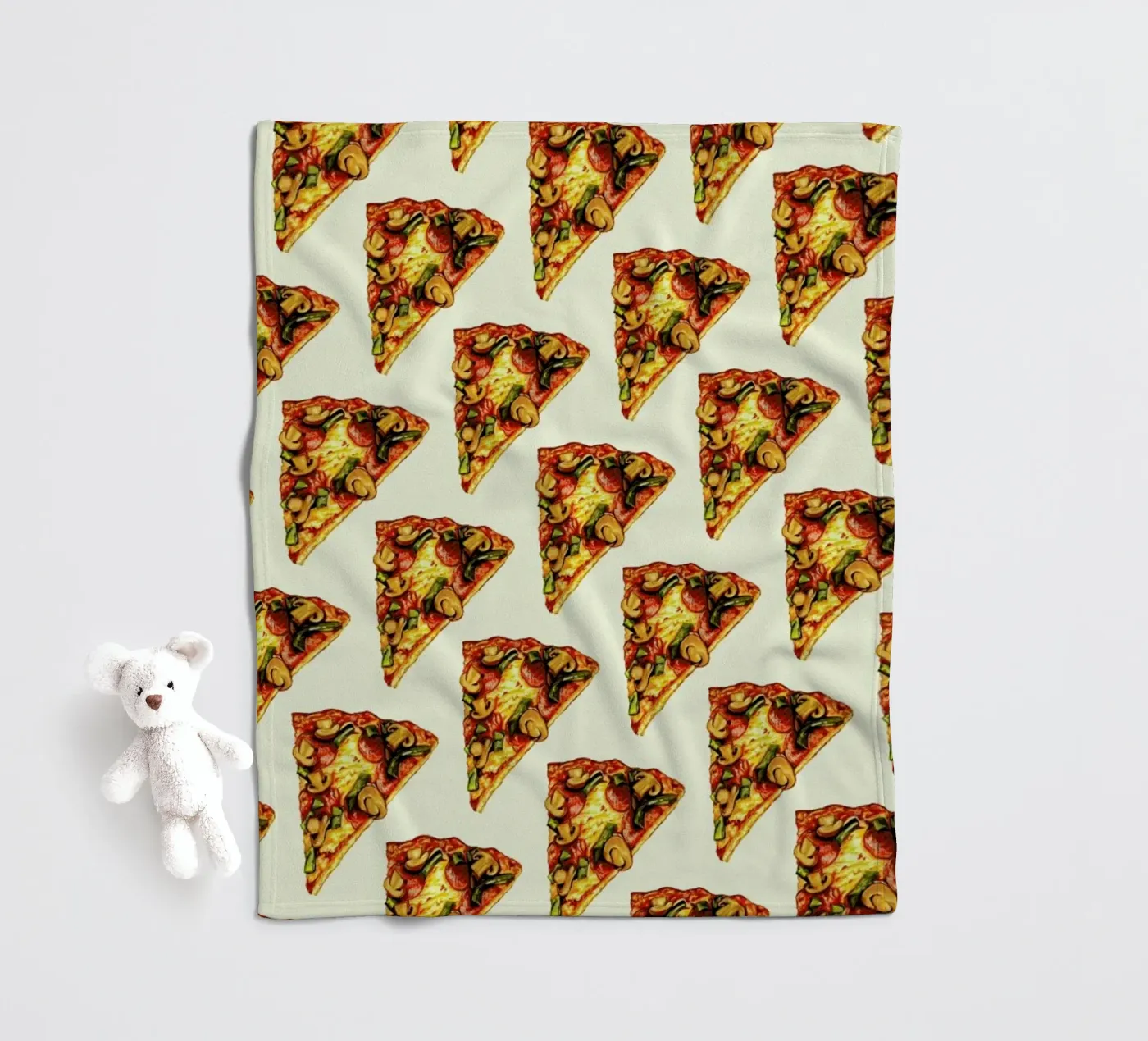 Pizza Pattern Fleecedecke von Kelly Gilleran