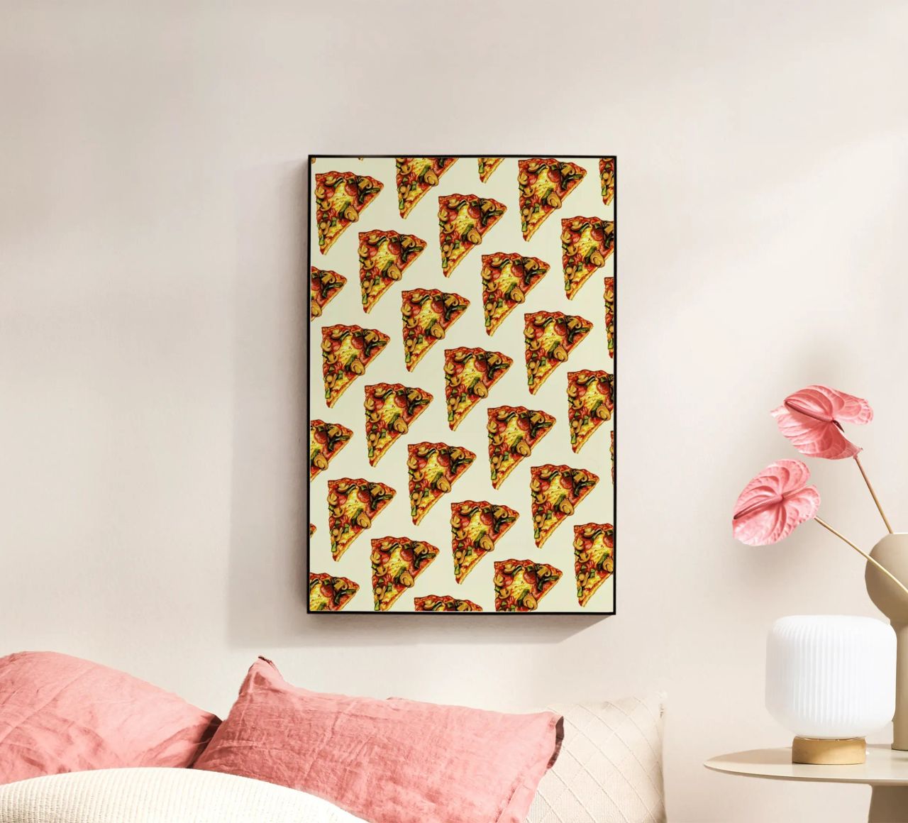 Pizza Pattern plexiglass da Kelly Gilleran