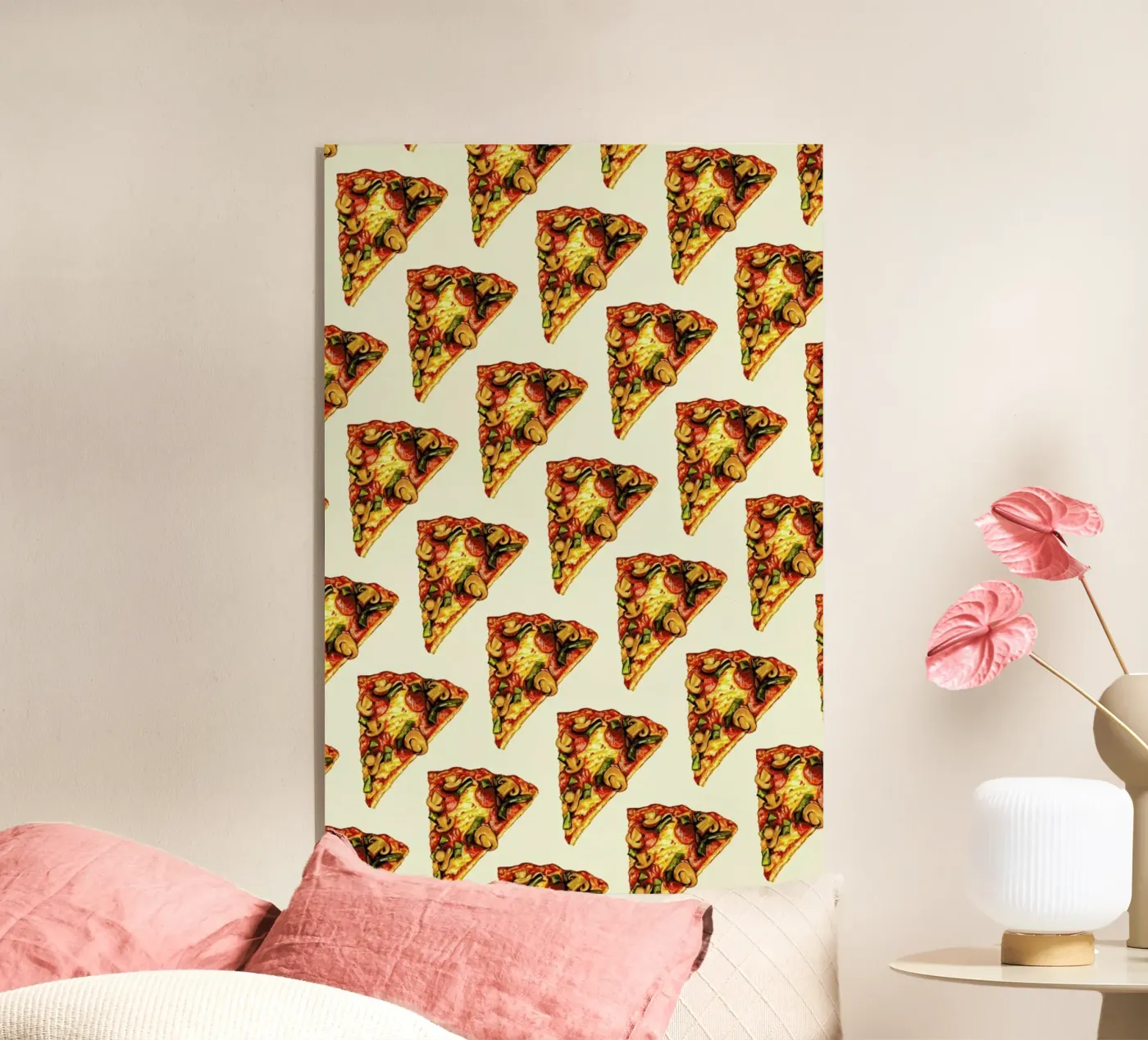 Pizza Pattern acryl van Kelly Gilleran
