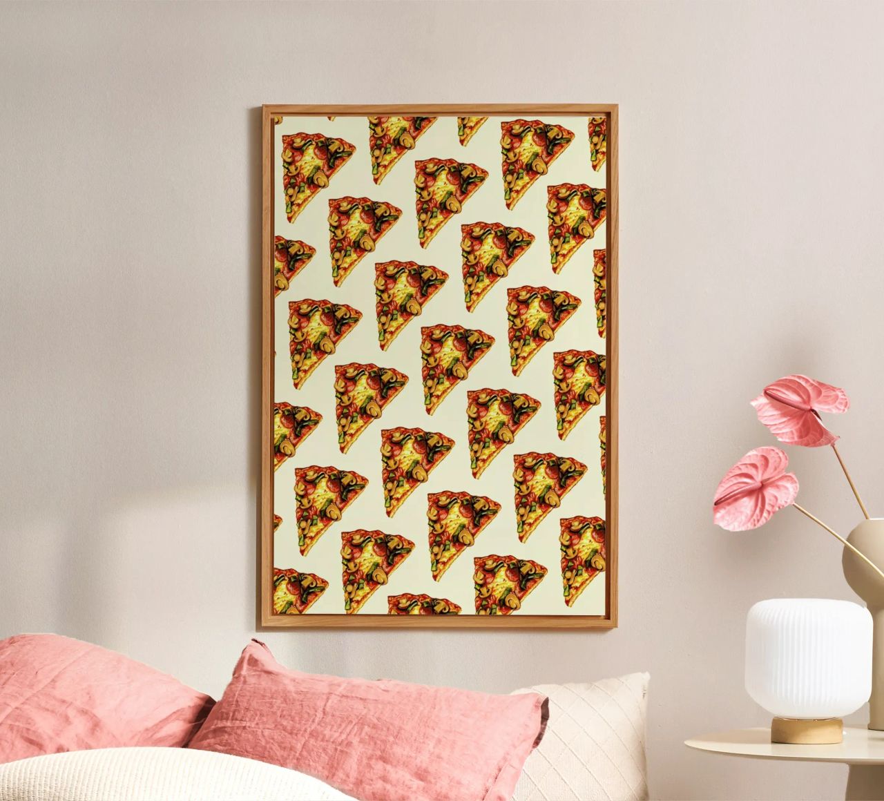 Pizza Pattern alluminio dibond da Kelly Gilleran