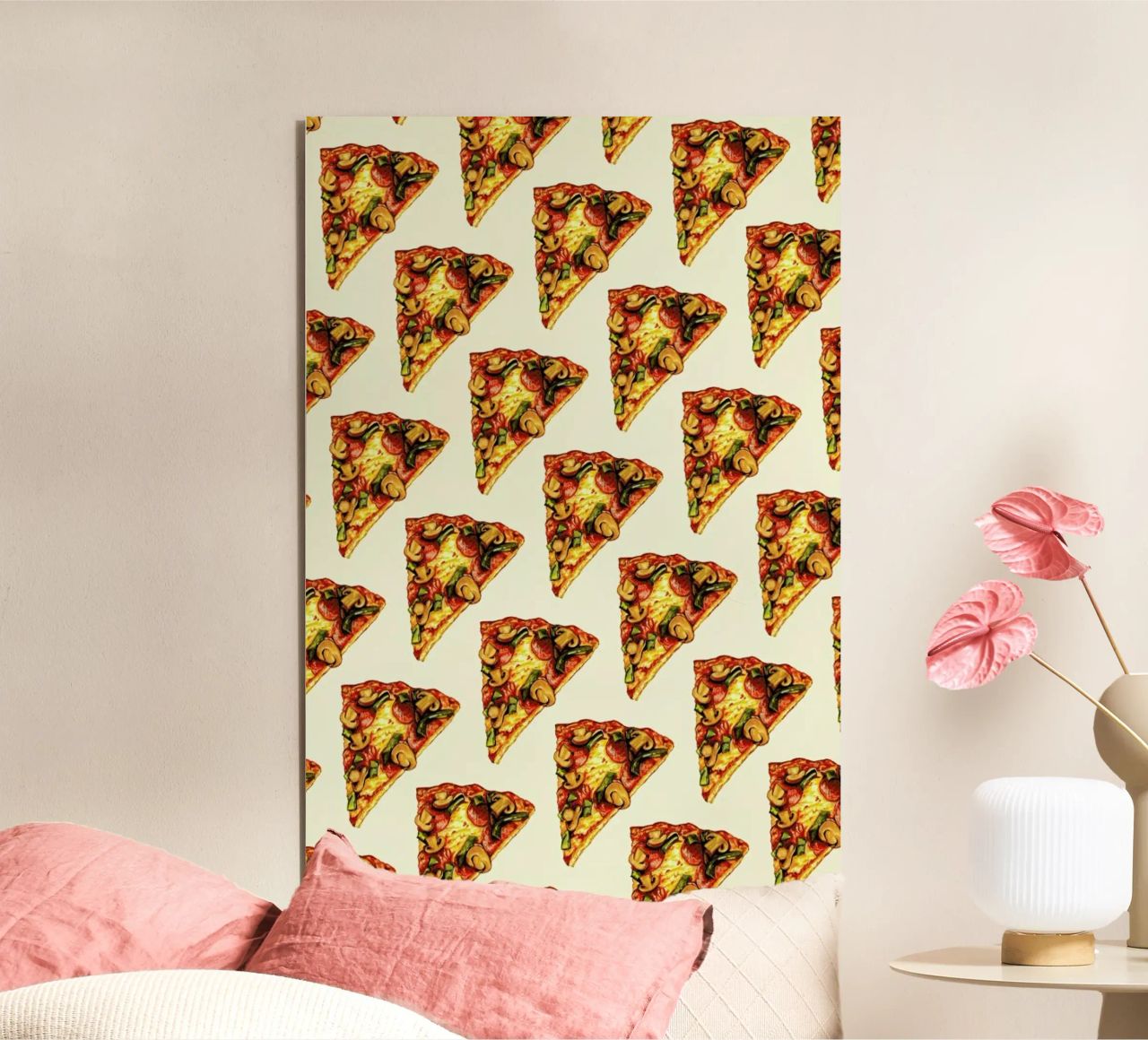 Pizza Pattern alluminio dibond da Kelly Gilleran