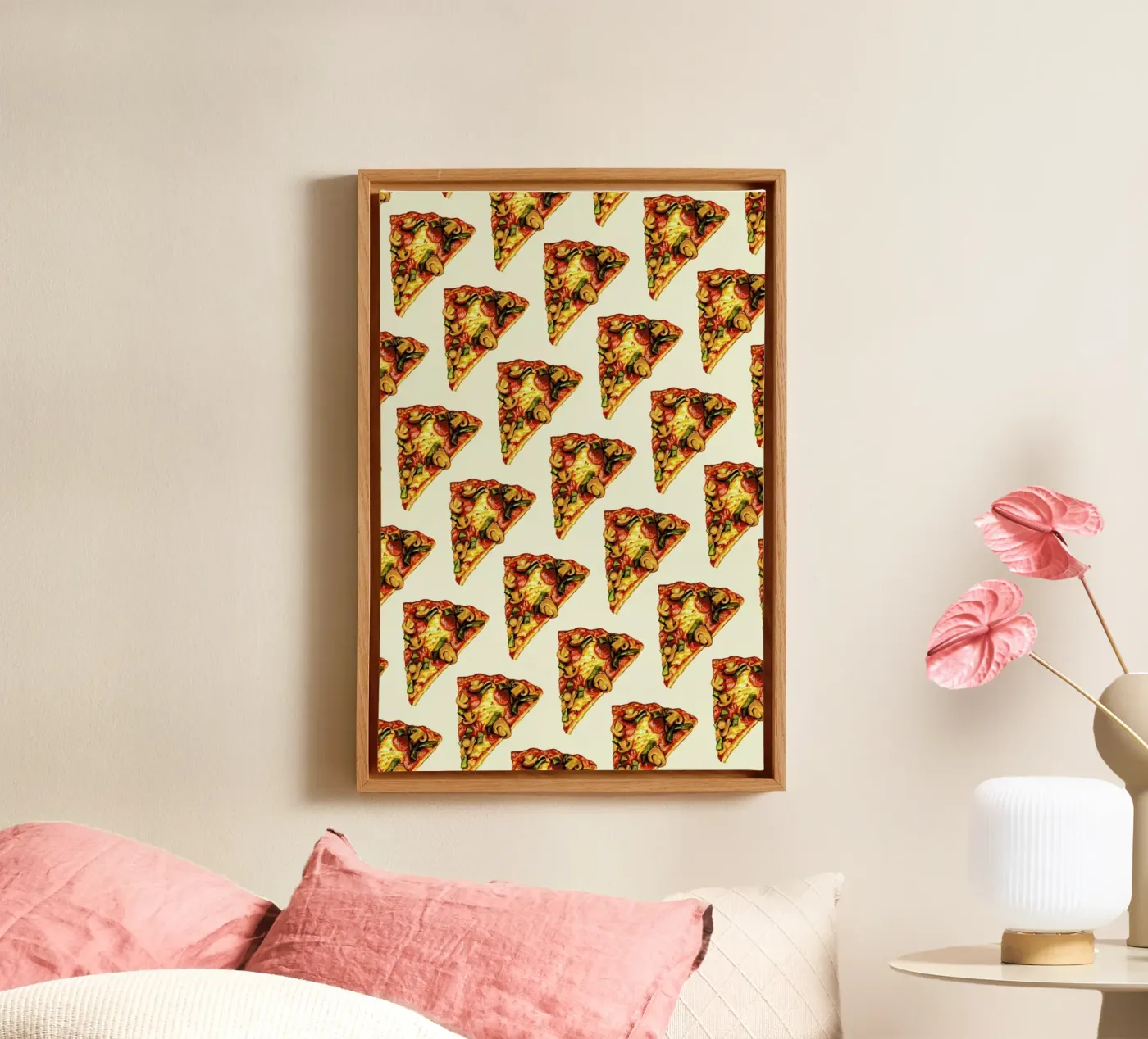 Pizza Pattern canvas by Kelly Gilleran