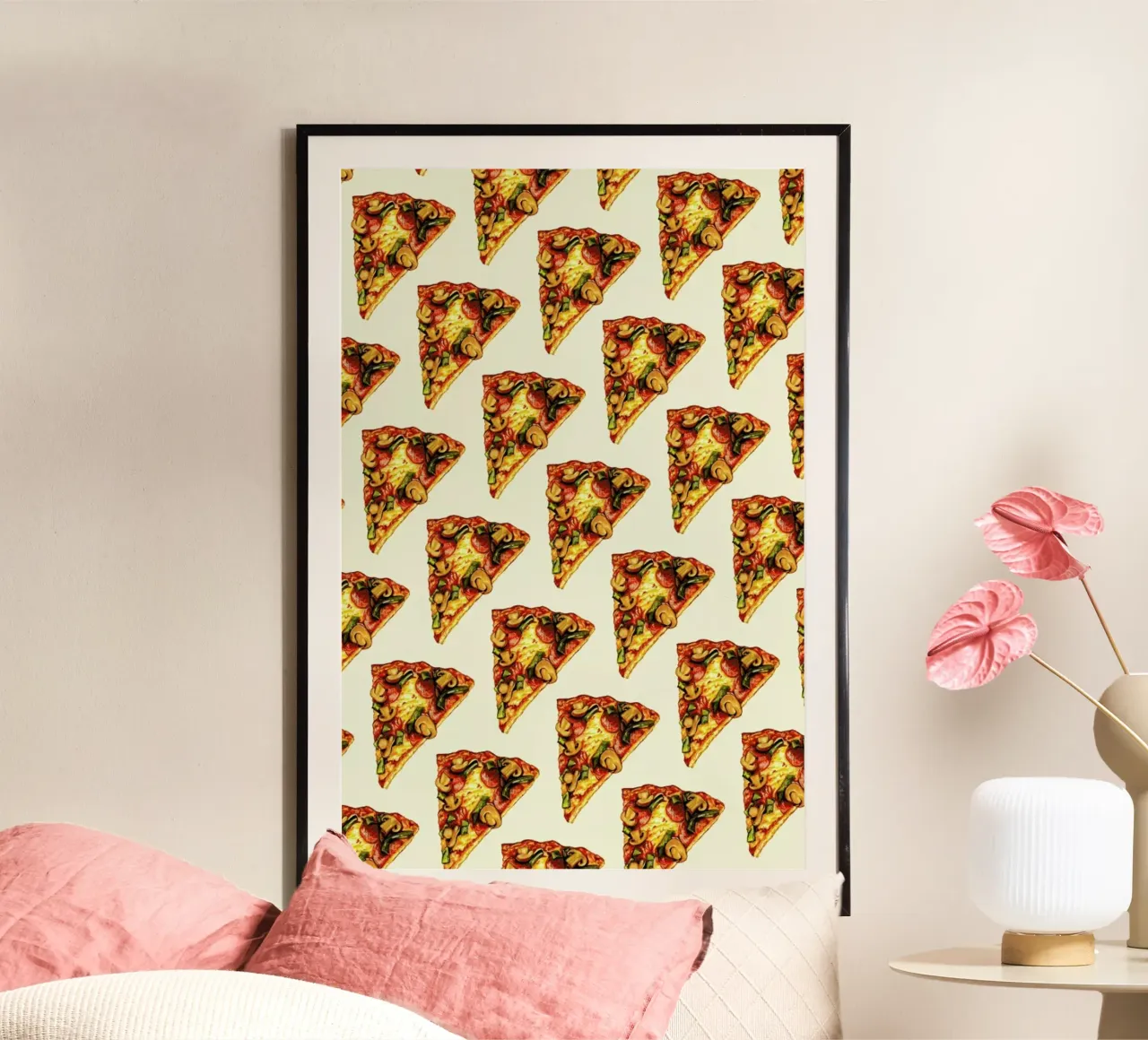 Pizza Pattern Poster von Kelly Gilleran