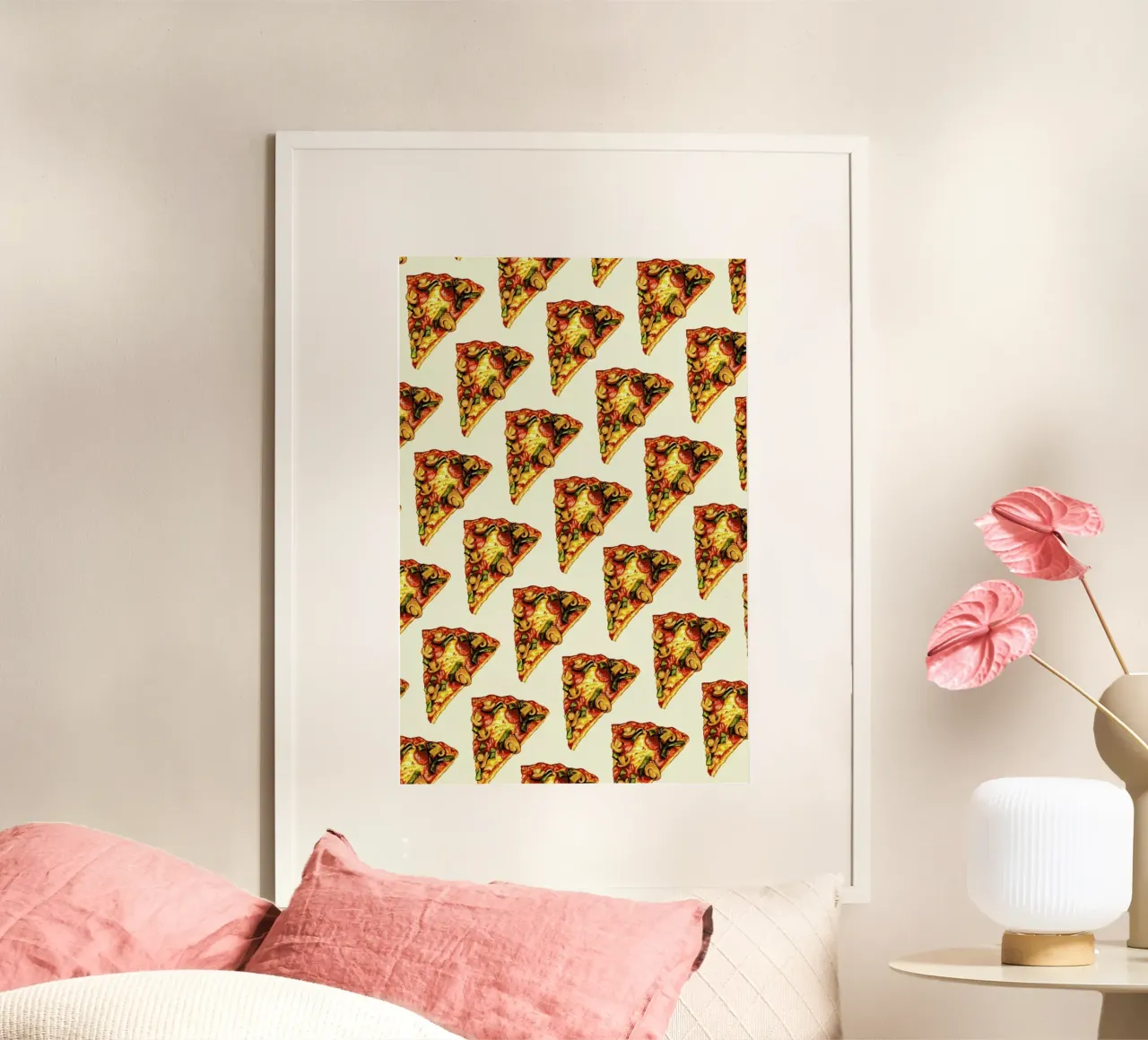Pizza Pattern Poster von Kelly Gilleran