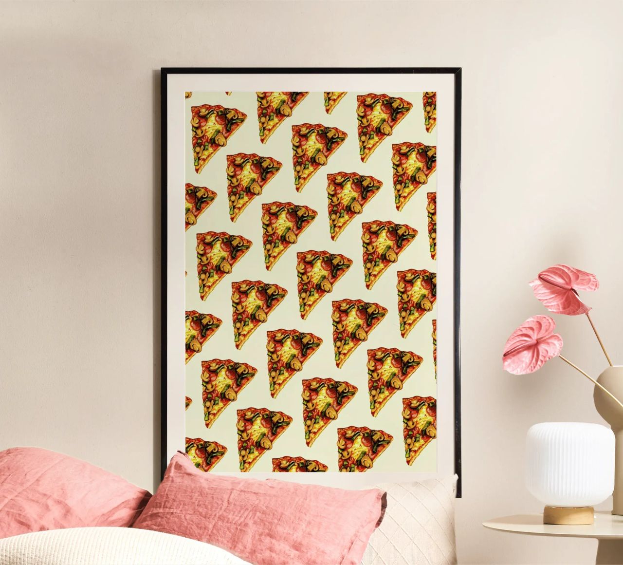 Pizza Pattern poster de Kelly Gilleran