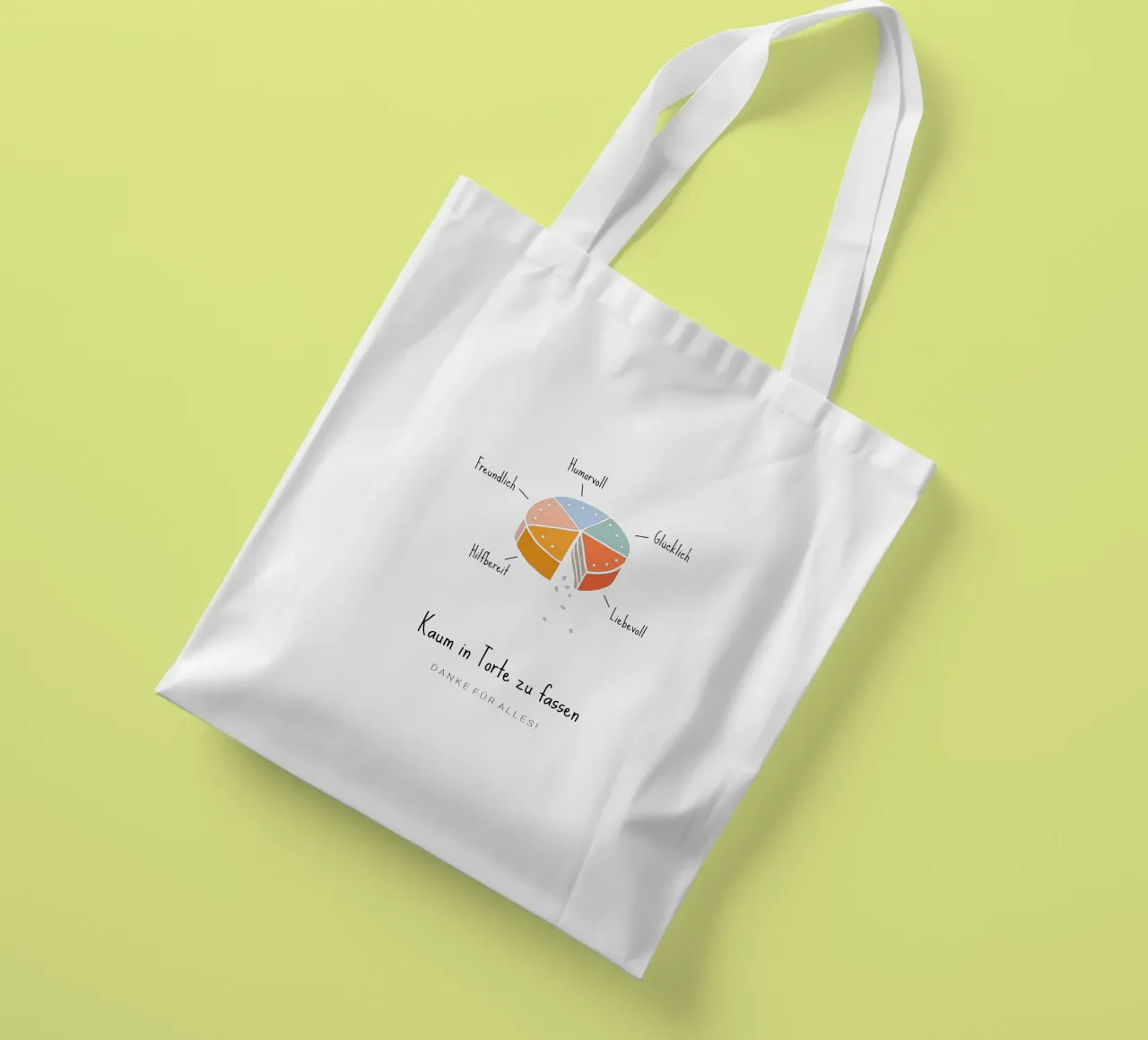 Tortendiagramm tote bag de Kartenliebe