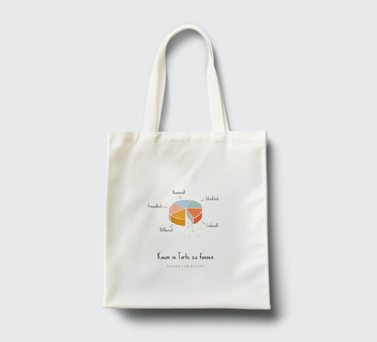 Tortendiagramm tote bag de Kartenliebe